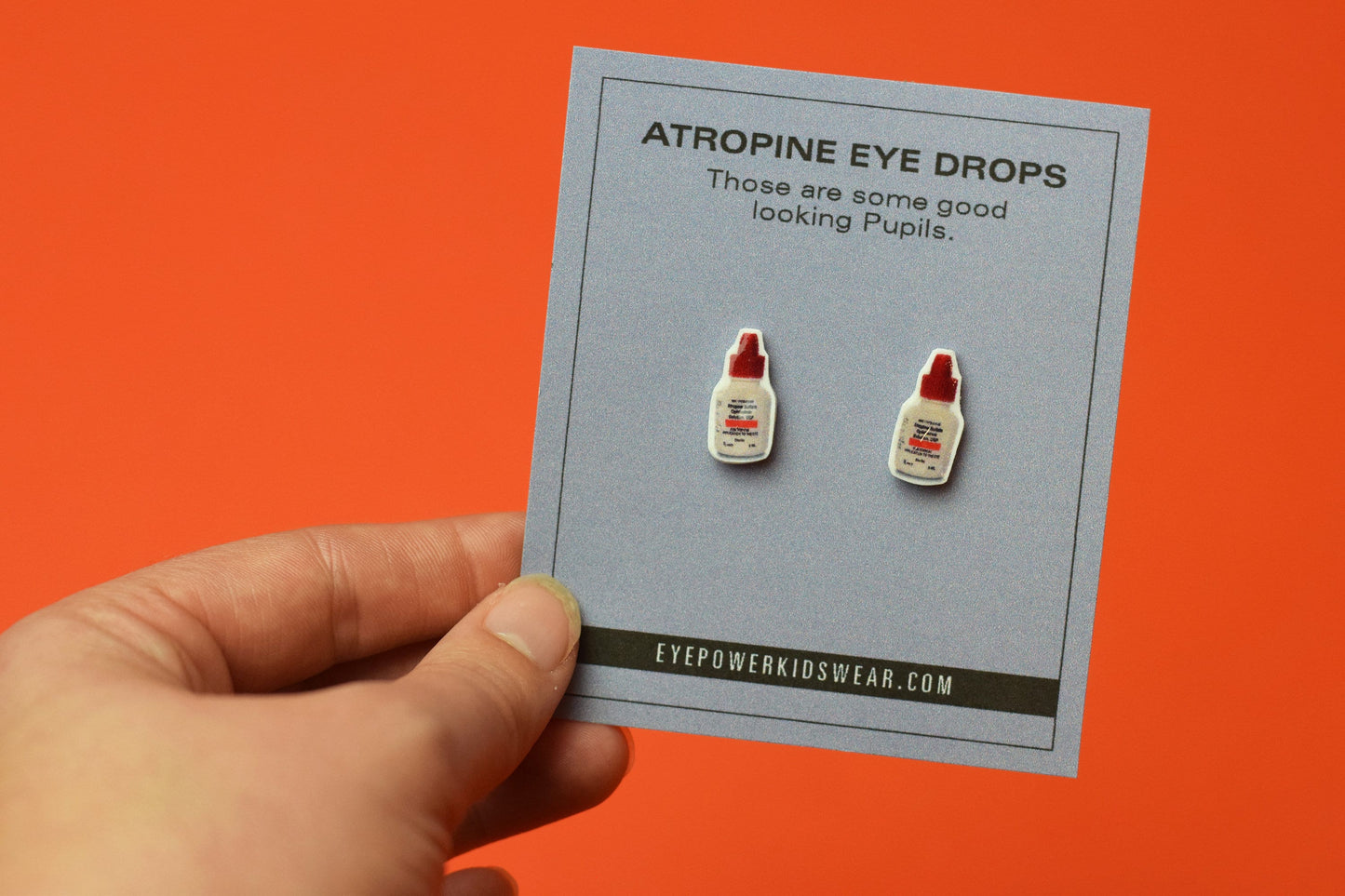 Atropine eye drop earrings, Optometry Earrings, Optometry Gift, Optometrist, Eye Doctor Gift, Eye, Doctor, hand made, eye drops, Eye Power