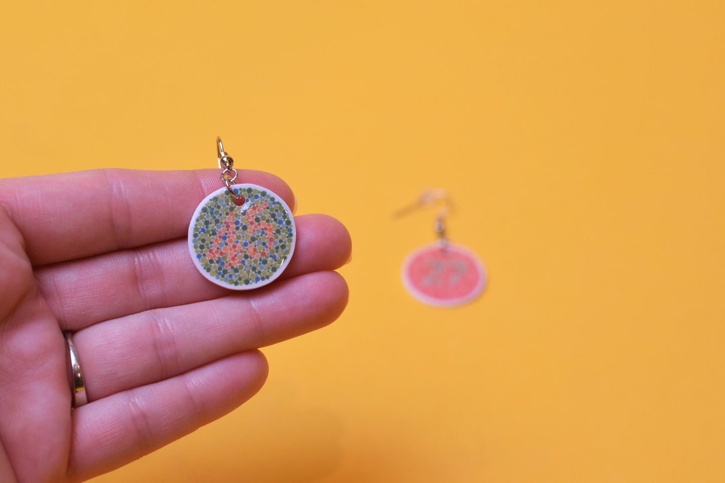 ISHIHARA earrings, 2 options, Optometry Gift, Optometrist, Eye Dr Gift, Eye, Doctor, Glasses, color blind