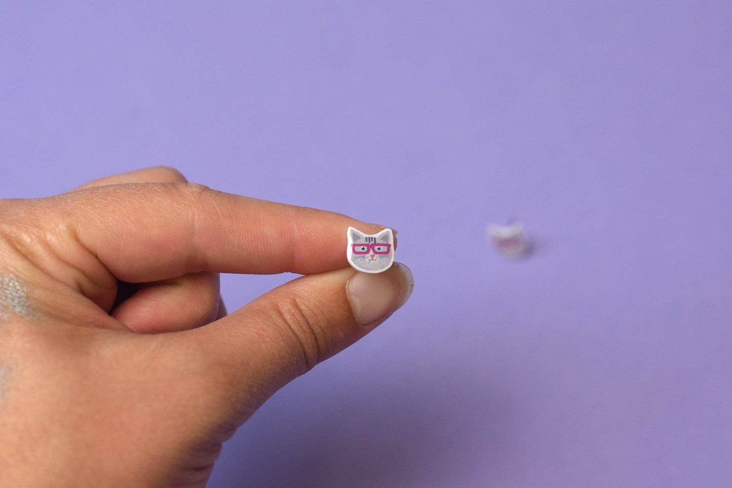 Small Glasses Cat Stud earrings, Optometry Gift, Optometrist, Eye Dr Gift, Eye, Doctor, Eye Glasses, Kids glasses gift