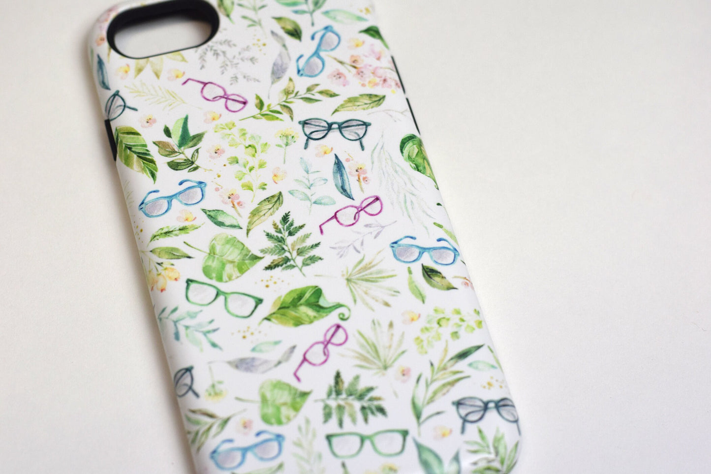 Plant and glasses Optometry phone case, glasses phone case, eye glasses phone case, optometrist, Optometry gift, OD, Glasses gift, Eye Power