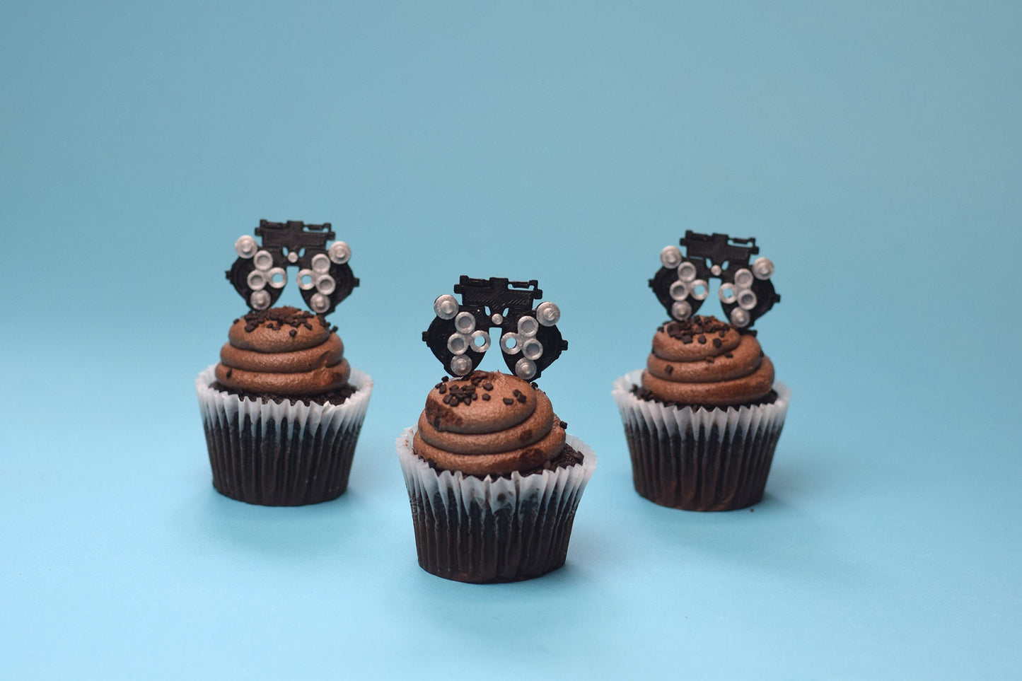 Phoropter Cupcake toppers, Optometry gift, Optometrist, Eye doctor, doctor cupcake topper, Optometry cupcake topper, graduation, Eye Power