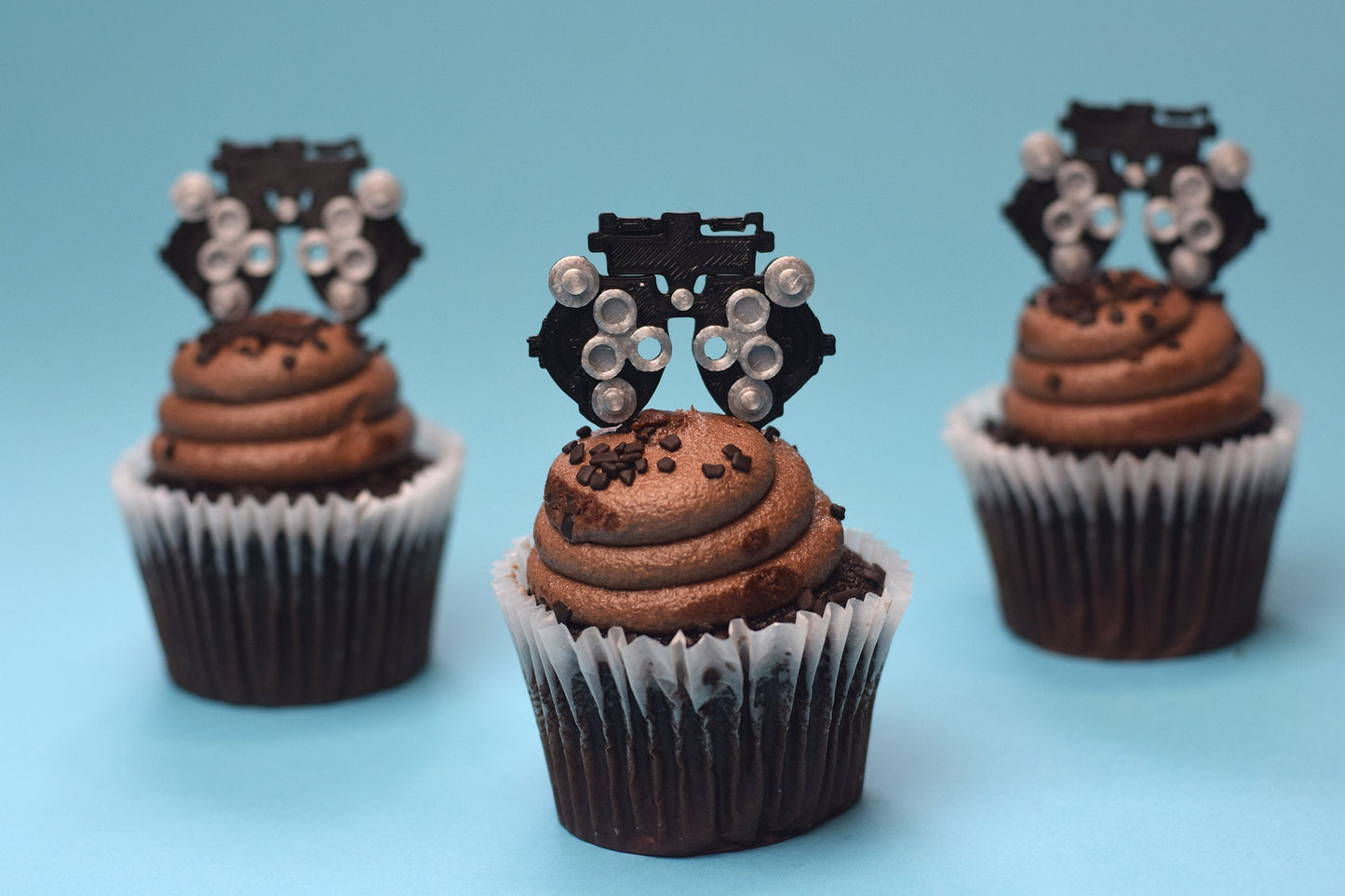 Phoropter Cupcake toppers, Optometry gift, Optometrist, Eye doctor, doctor cupcake topper, Optometry cupcake topper, graduation, Eye Power