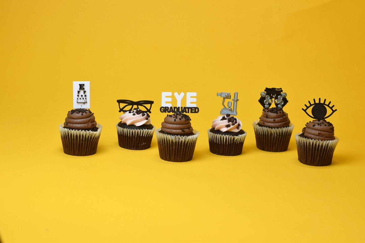 Optometry graduation Cupcake toppers, Optometry gift, Optometrist, Eye doctor, doctor cupcake topper, eye cupcake topper, graduation