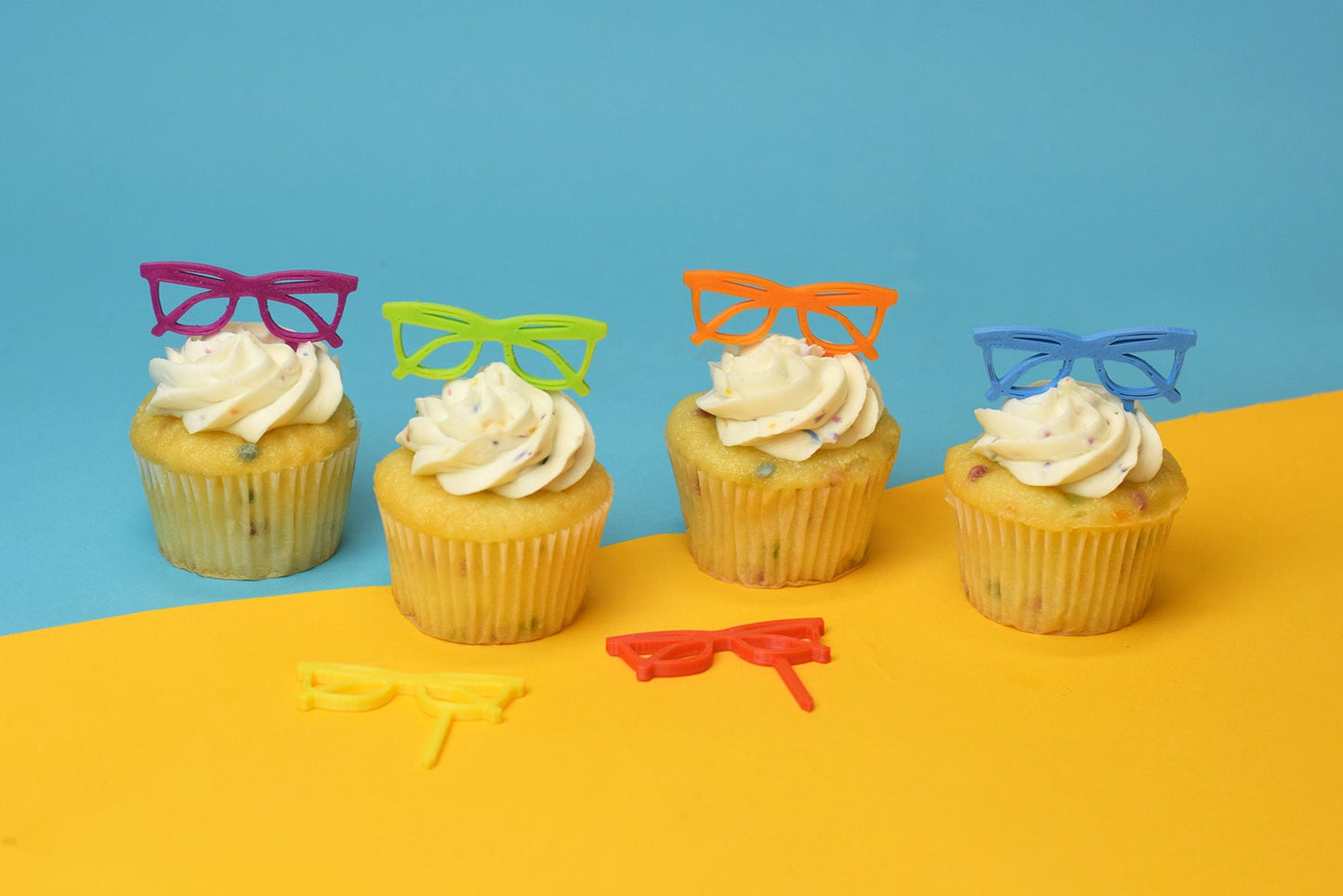 Glasses rainbow Cupcake toppers, Optometry gift, Optometrist, Eye doctor, doctor cupcake topper, Optical cupcake topper, graduation, Eye