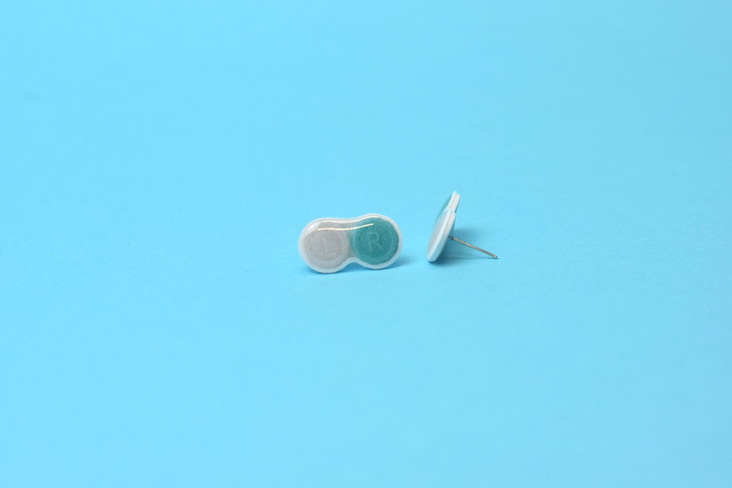 Contact case stud earrings, Optometry Tool Earrings, Optometrist, Eye Dr Gift, Optometry Gift, contact lens, contact specialist, EyePower