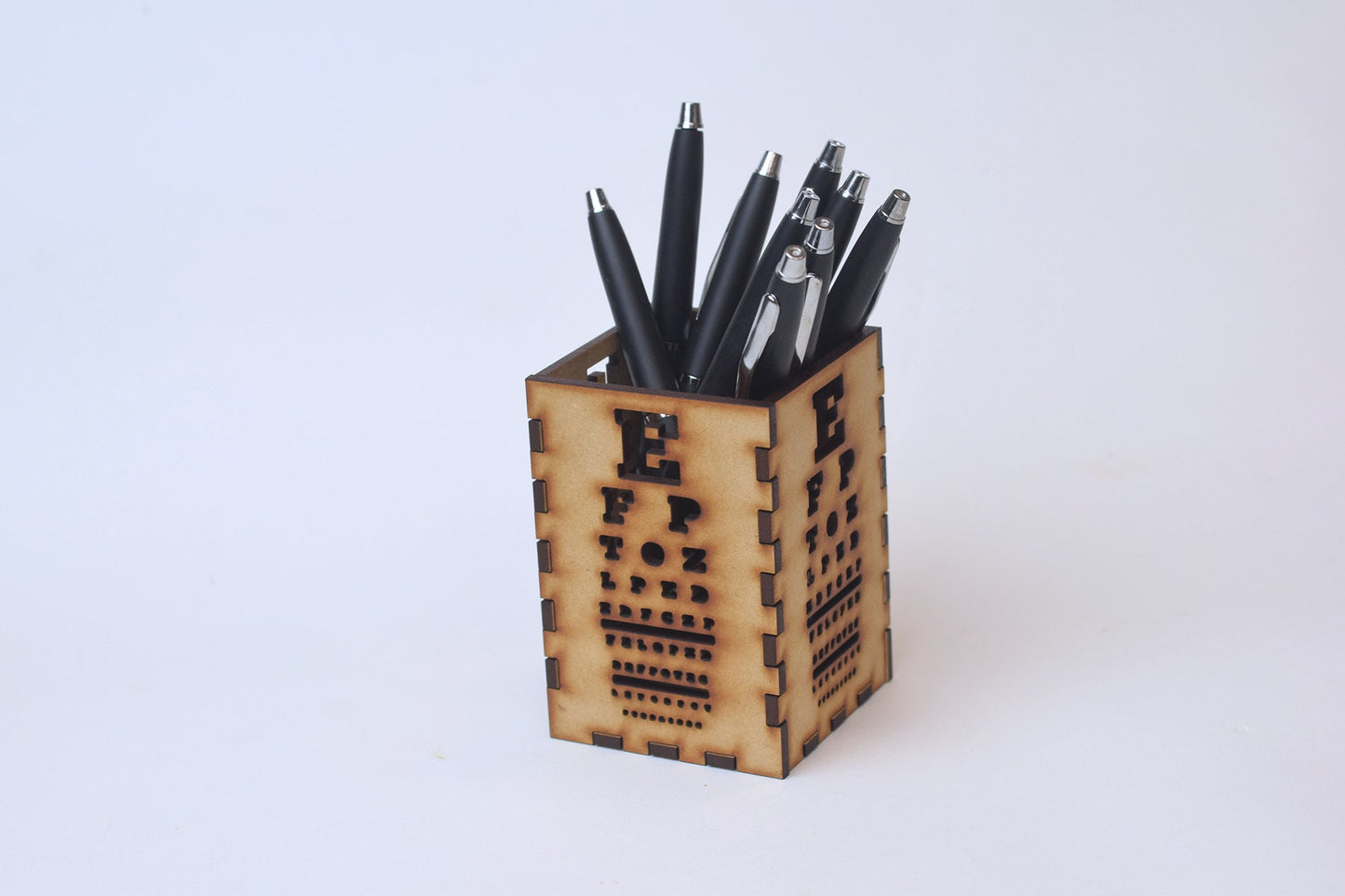 Wood Snellen Eye Chart Pen Holder, Optometry pen holder, Optometry gift, Optometrist, Eye doctor gift, Eye chart, eye pen holder, Eye Power