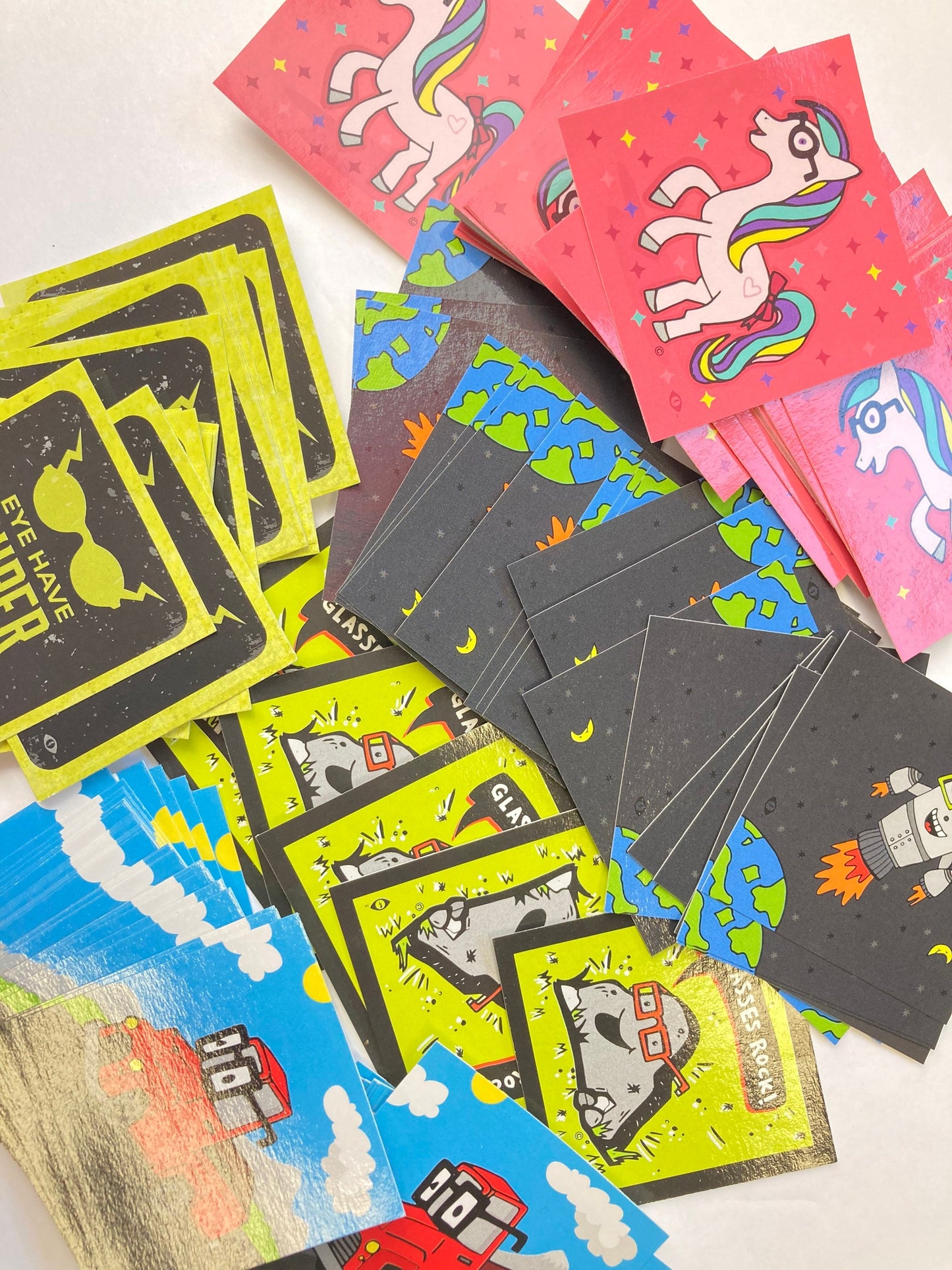 100 pack of Optometry themed stickers, Optometrist, eye doctor, glasses stickers, patient sticker gifts, optical stickers, eye patch sticker