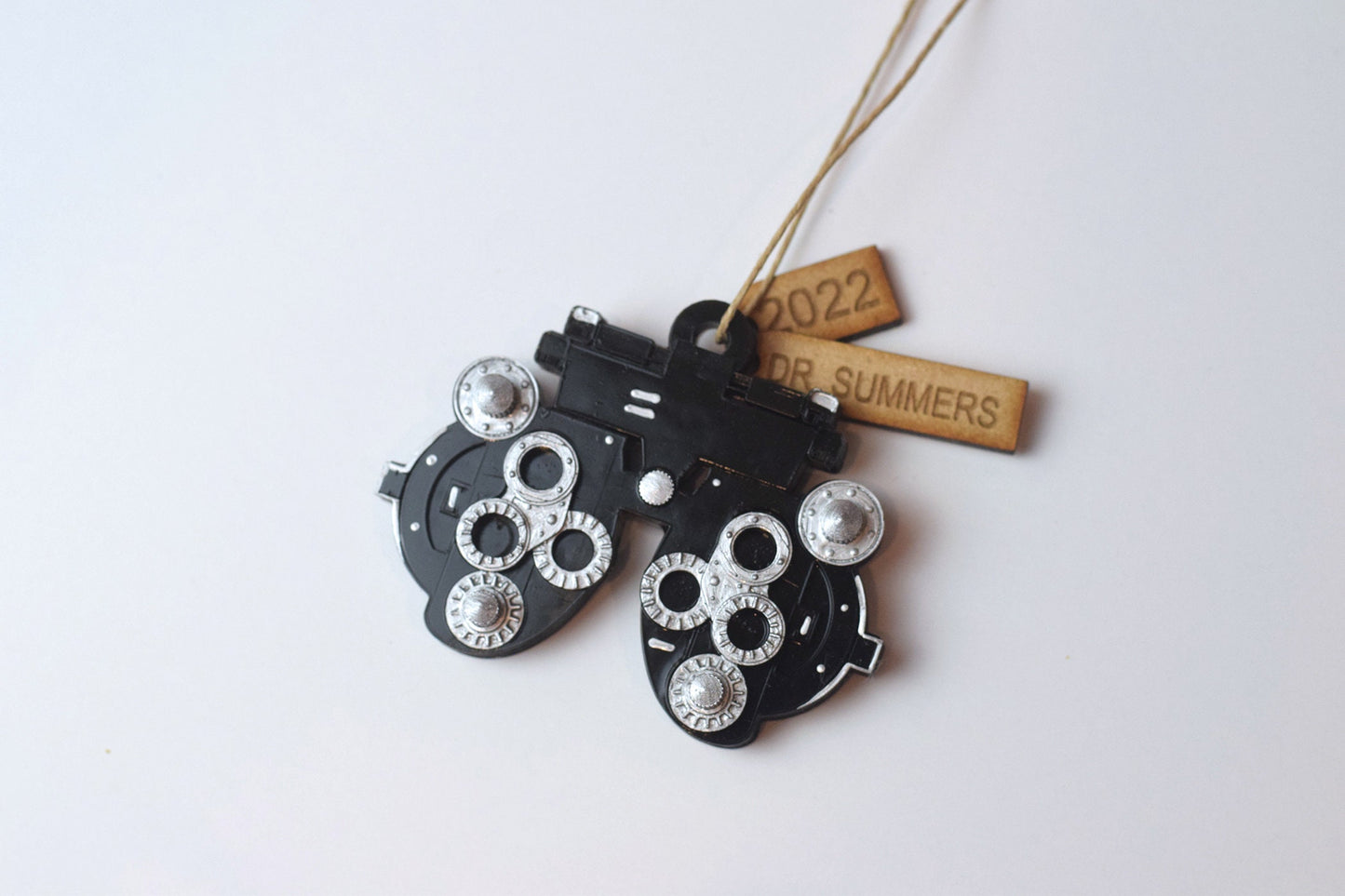 Phoropter Christmas ornament, Optometry ornament, optometrist, Eye doctor, Optometry gift, Phoropter, Hand painted, Hand made, Eye Power,