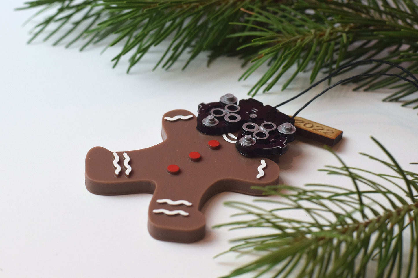 Eye Doctor Gingerbread man Christmas ornament, optometry Christmas ornament, Optometry gift, Optometrist, Phoropter ornament, Eye Power