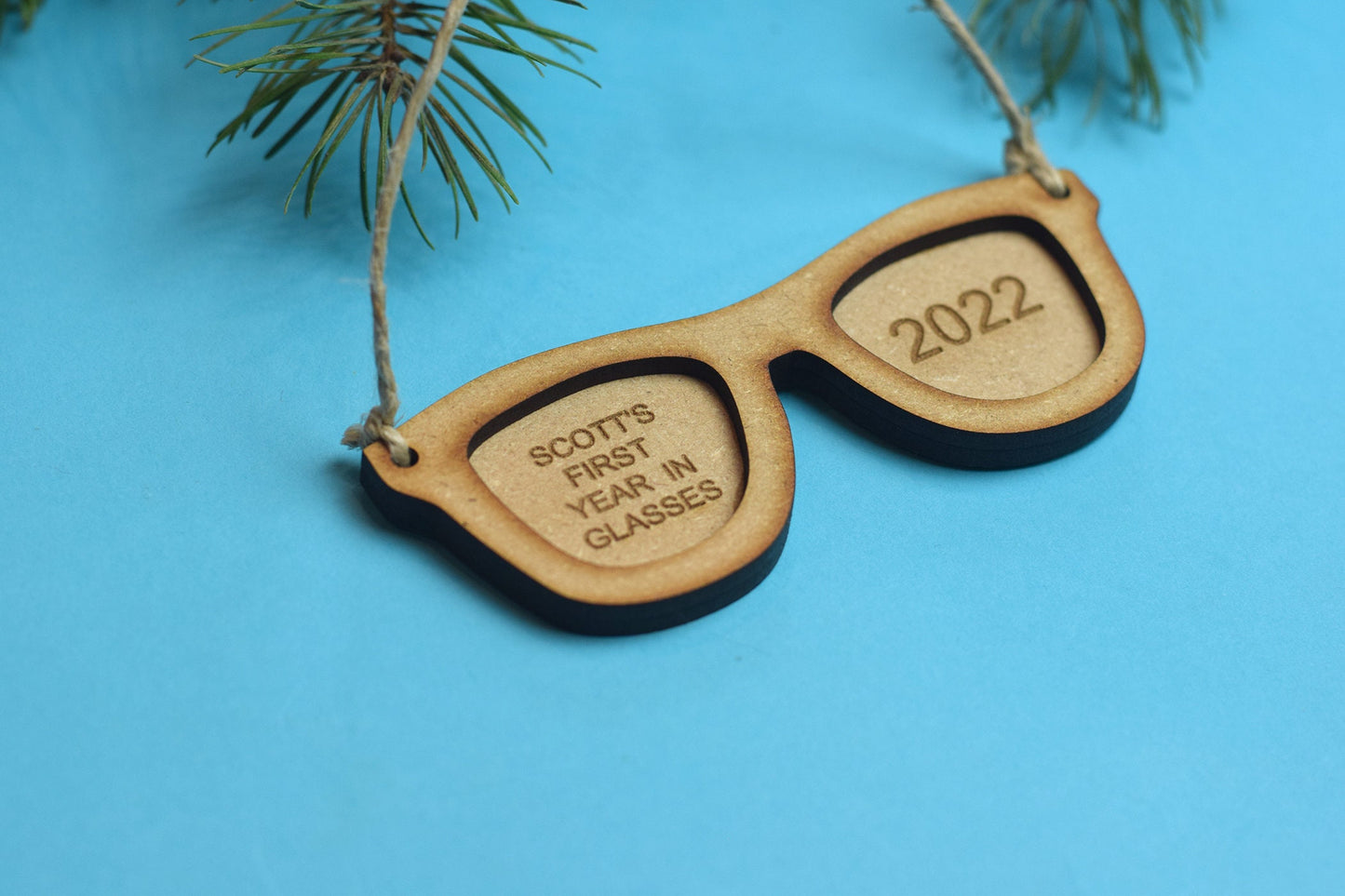Custom glasses ornament, Kids glasses gift, eye glasses gift, Amblyopia gift, Optometry ornament, Optometry gift, congenital cataract, Eye