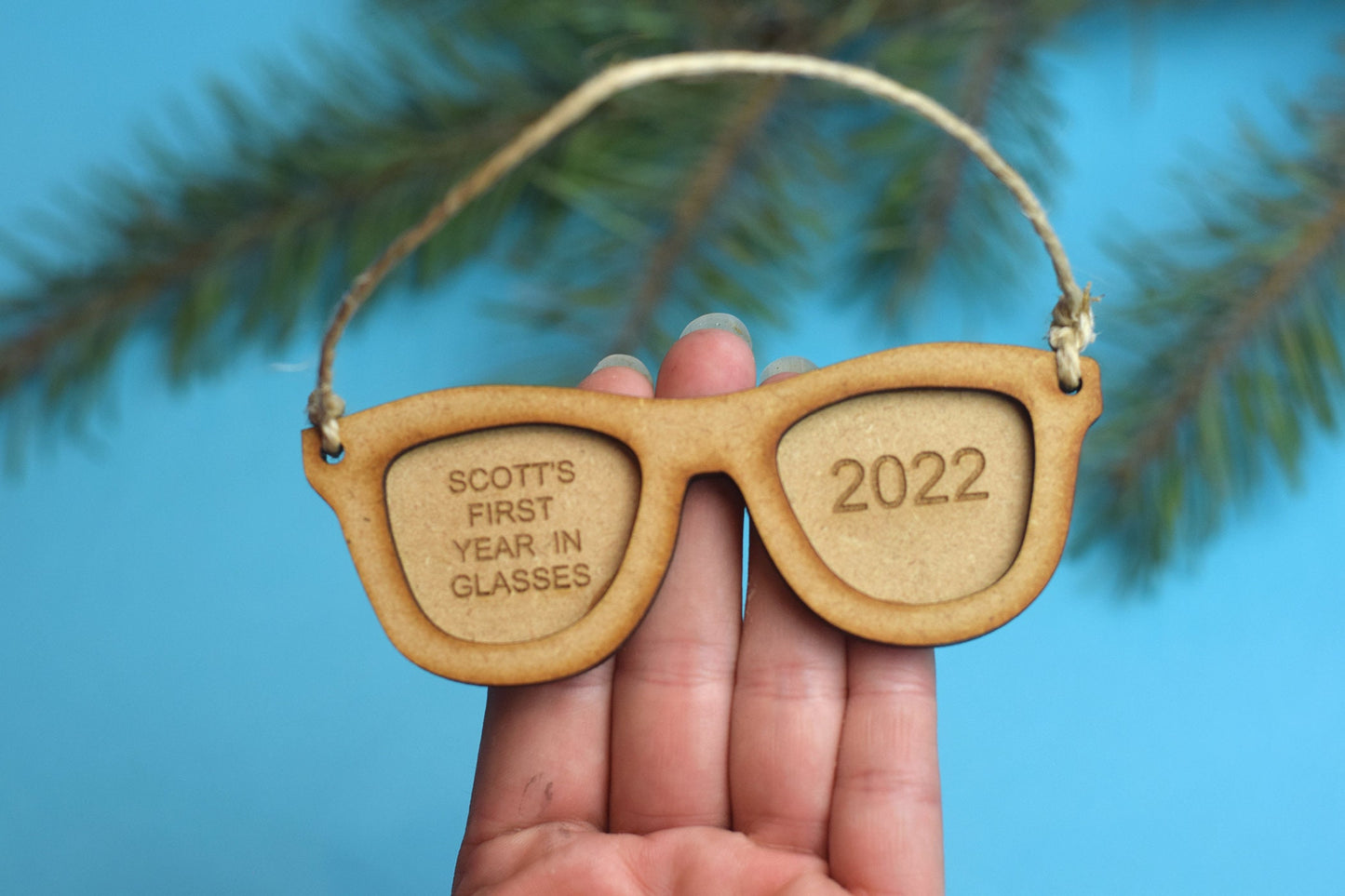 Custom glasses ornament, Kids glasses gift, eye glasses gift, Amblyopia gift, Optometry ornament, Optometry gift, congenital cataract, Eye