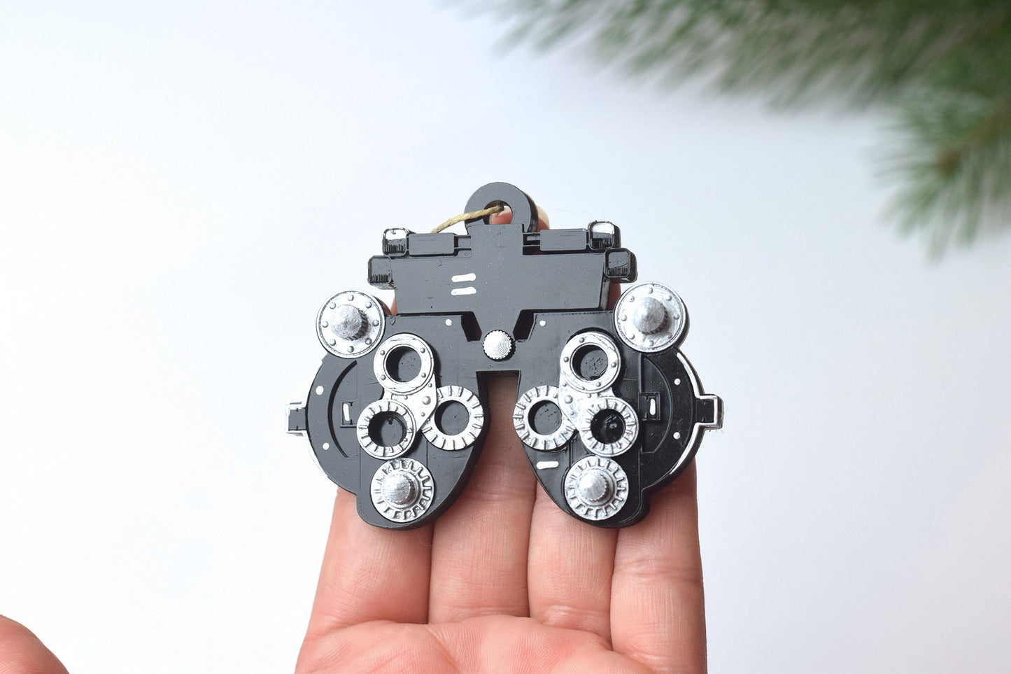 Phoropter Christmas ornament, Optometry ornament, optometrist, Eye doctor, Optometry gift, Phoropter, Hand painted, Hand made, Eye Power,