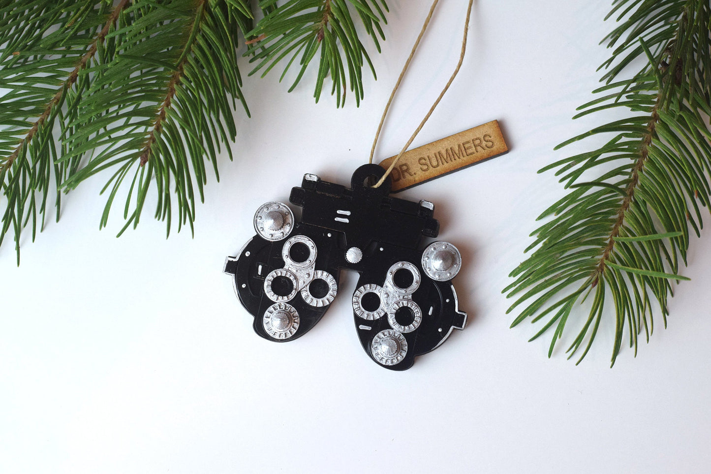 Phoropter Christmas ornament, Optometry ornament, optometrist, Eye doctor, Optometry gift, Phoropter, Hand painted, Hand made, Eye Power,