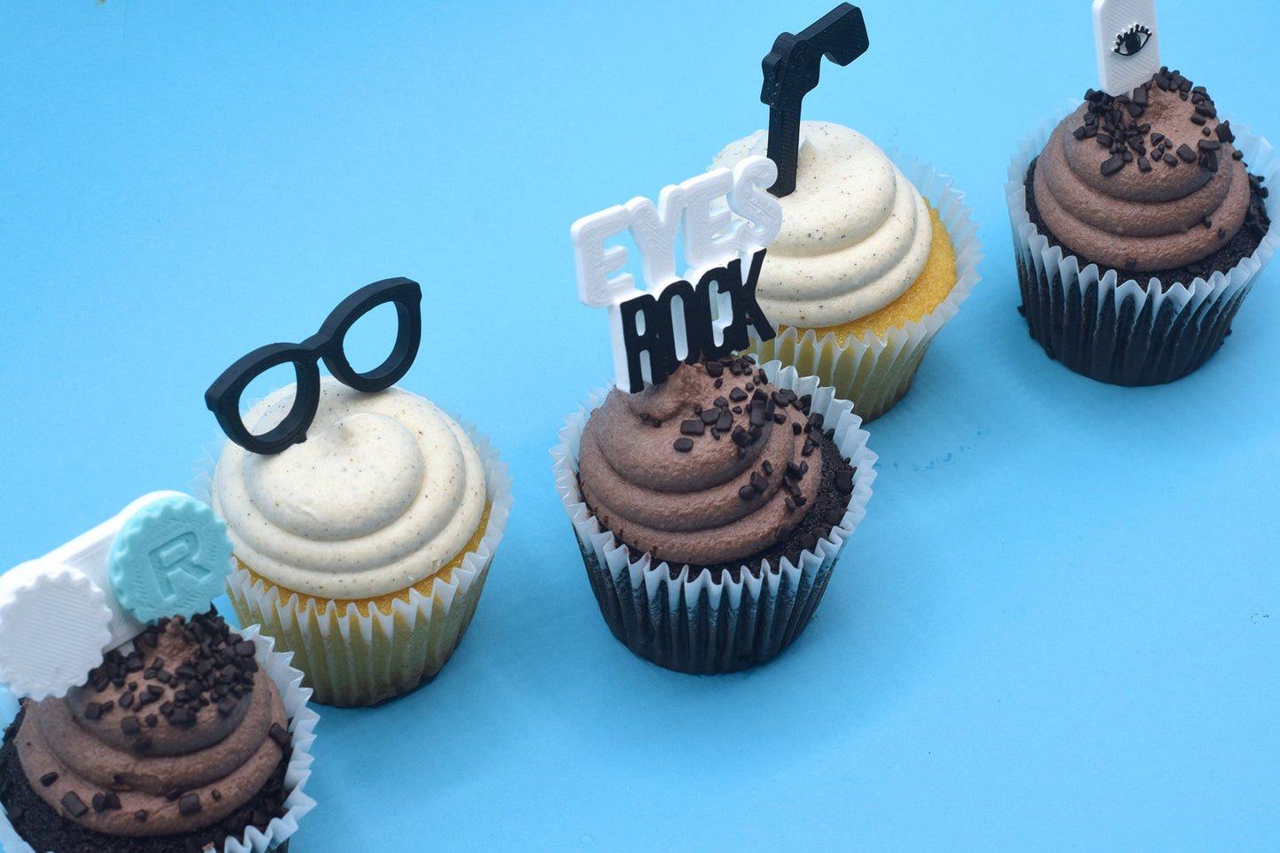 Optometry Cupcake toppers, Optometry gift, Optometrist, Eye doctor, doctor cupcake topper, eye cupcake topper, contact case eye doctor party