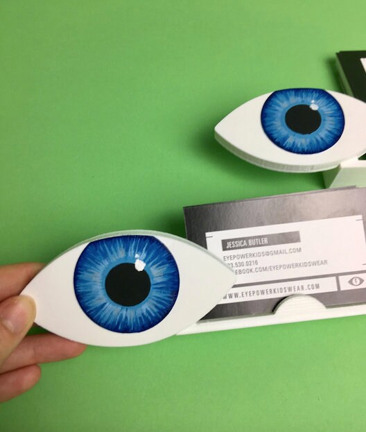 Eye Business card holder eye gift optometry gift optometrist eyeball hand painted eye optometrist business card holder eye doctor eye power