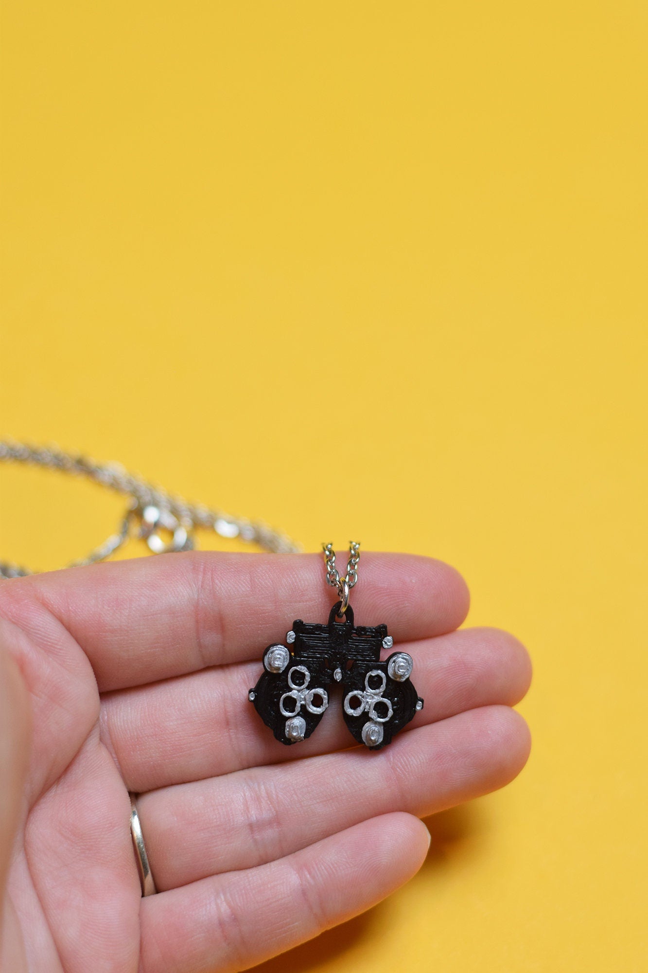 Phoropter pendant necklace