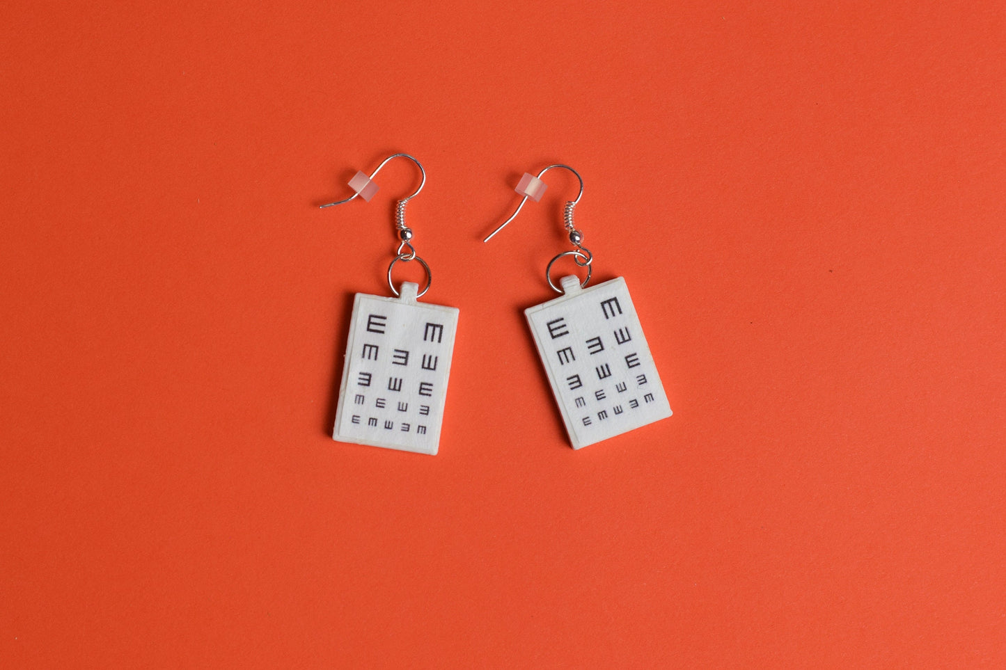 Tumbling E Chart Earrings, Optometry Earrings, Eye chart Earrings