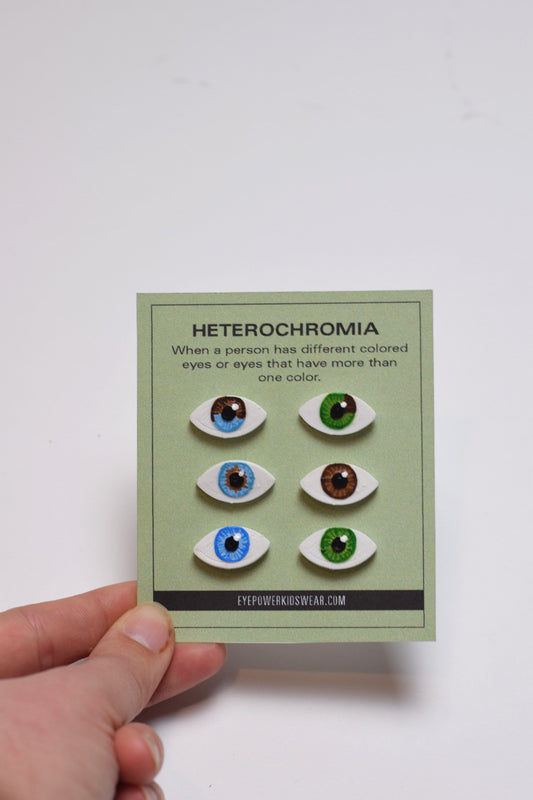 Heterochromia eye stud earrings, optometry earrings, eye doctor earrings, earring stud pack