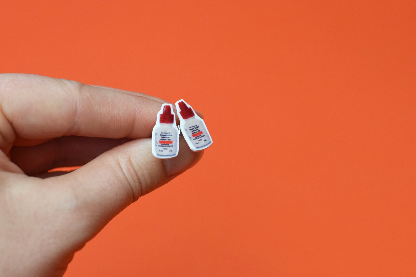 Atropine eye drop earrings, Optometry Earrings, Optometry Gift, Optometrist, Eye Doctor Gift, Eye, Doctor, hand made, eye drops, Eye Power