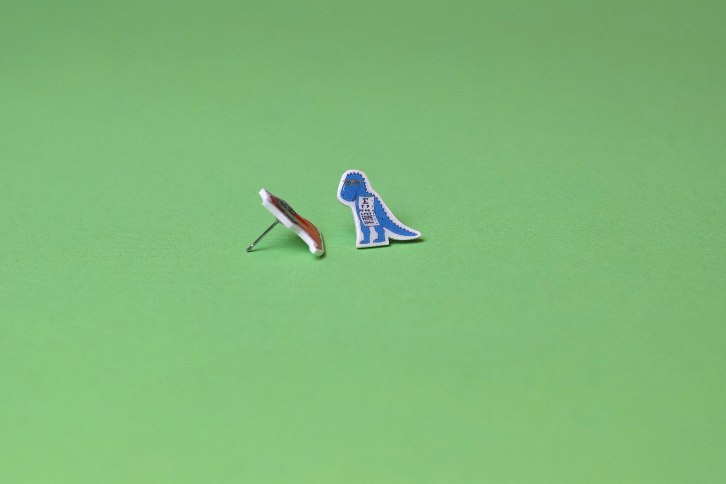 Eye Dino earrings, Optometry Gift, Optometrist, Eye, Doctor, Phoropter, Eye chart