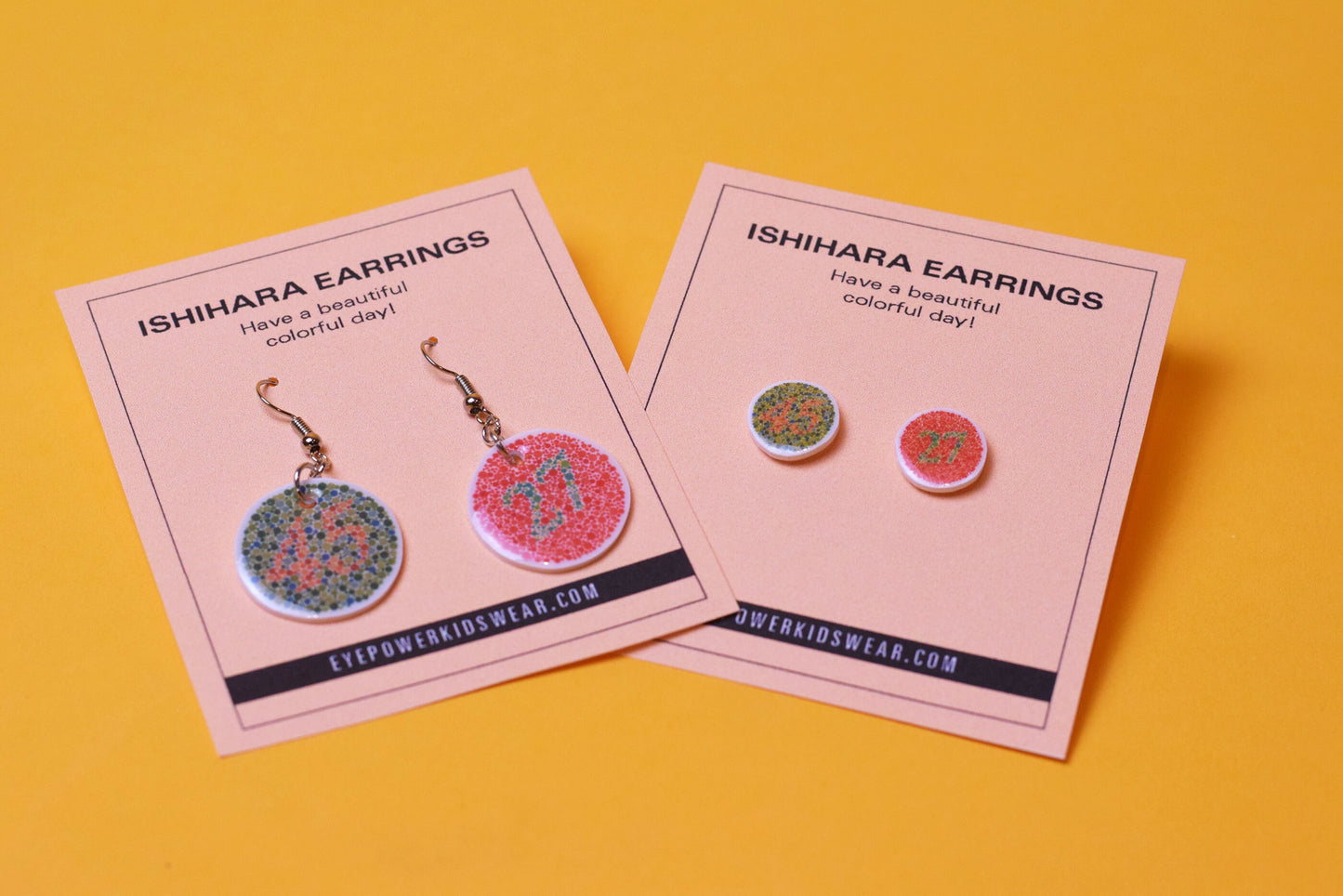 ISHIHARA earrings, 2 options, Optometry Gift, Optometrist, Eye Dr Gift, Eye, Doctor, Glasses, color blind