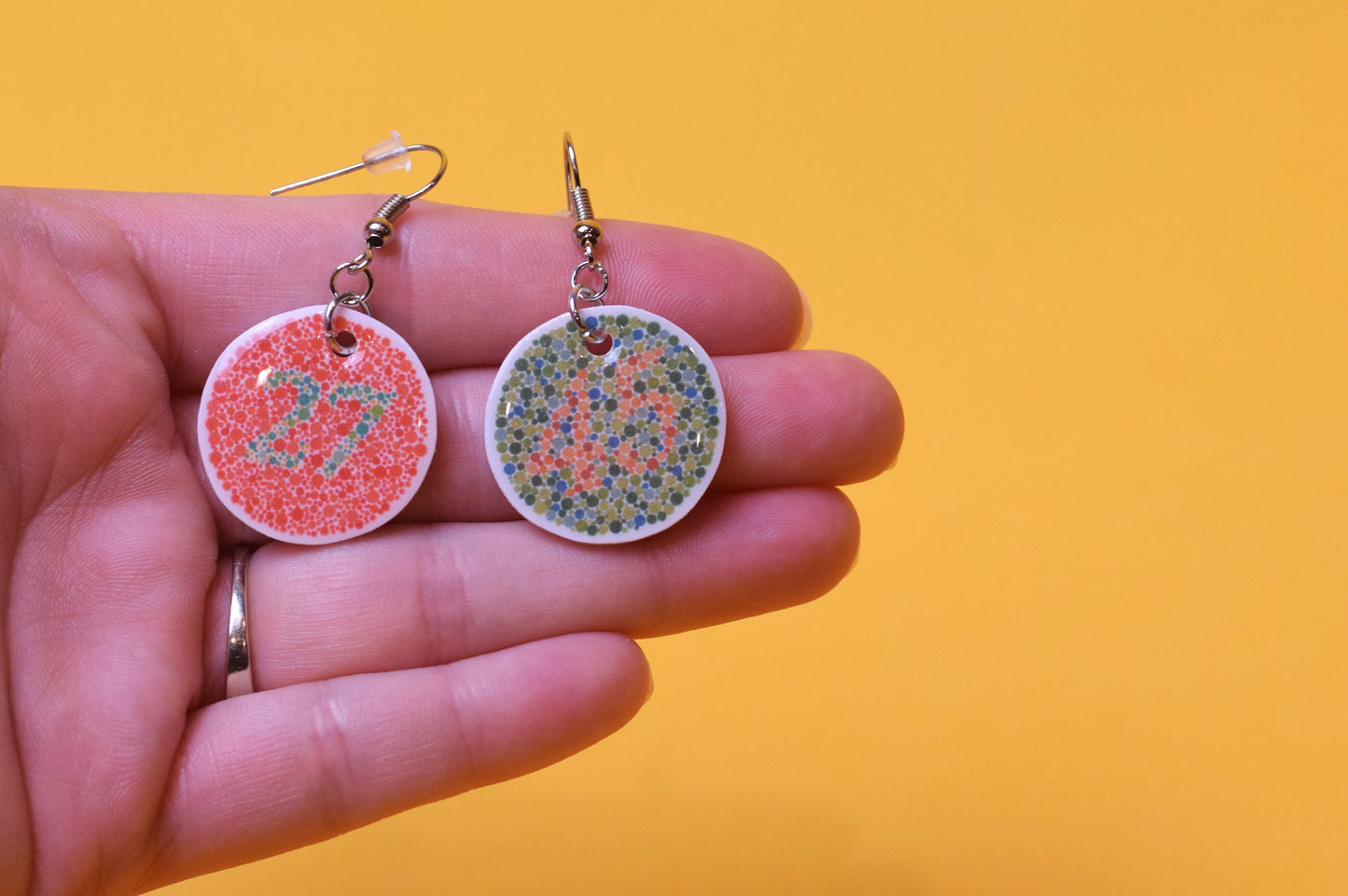 ISHIHARA earrings, 2 options, Optometry Gift, Optometrist, Eye Dr Gift, Eye, Doctor, Glasses, color blind