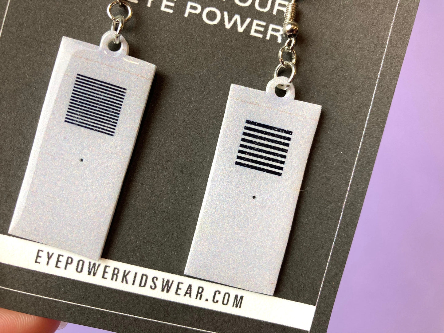 Acuity Teller Card earrings, Optometry Gift, Optometrist, Eye Dr Gift, Eye, Doctor, Glasses,