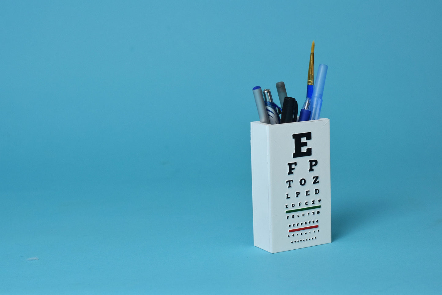 Snellen Eye Chart Pen Holder, Hand made, optometry pen holder, Optometry gift, Optometrist, Eye doctor gift, Eye chart, Eye Power