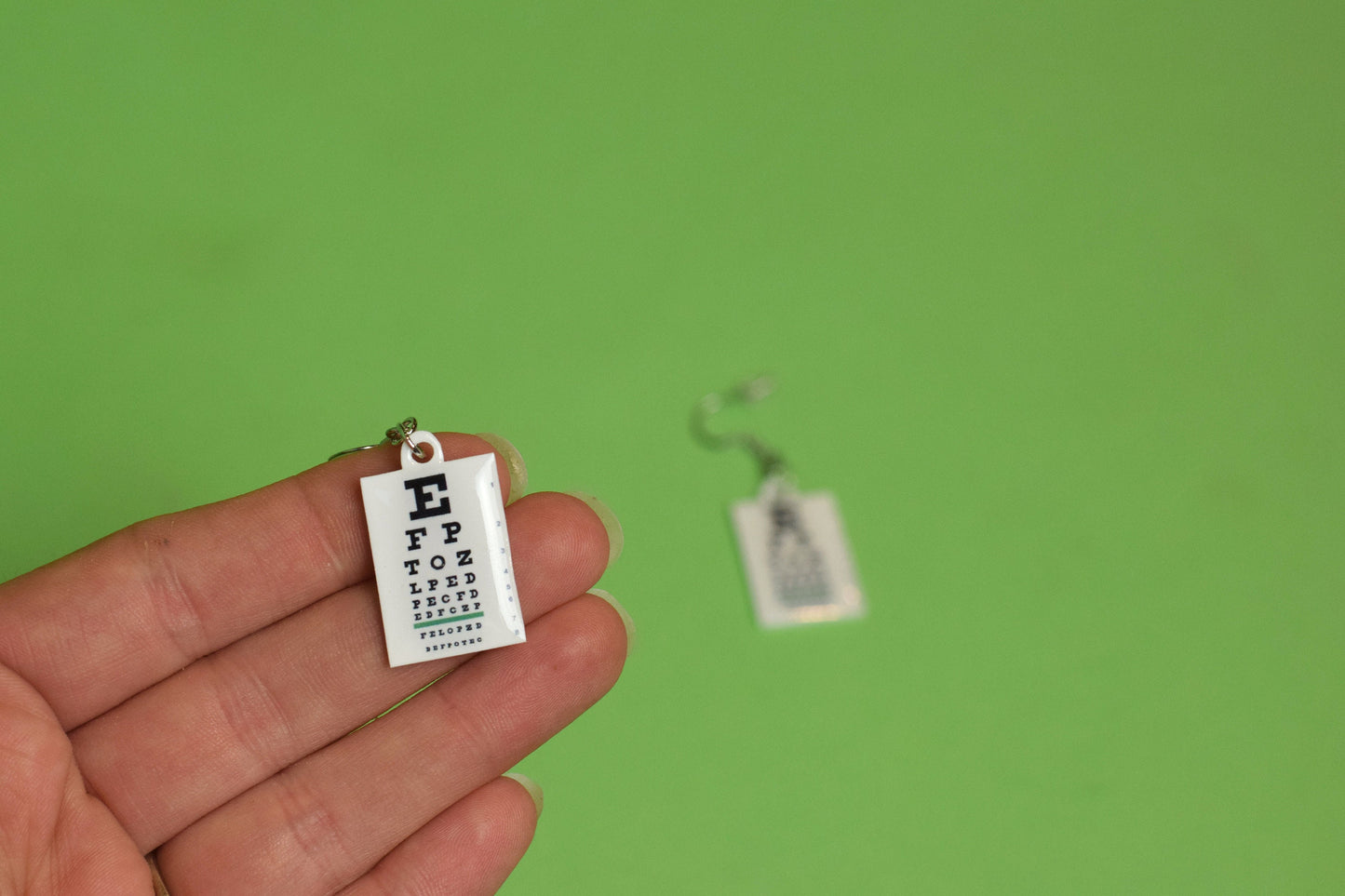 Eye Chart Earrings, Snellen Eye Chart Jewelry, Optometry earrings, optometry jewelry, Optometrist gift, Eye doctor, Eye chart, Eye Power