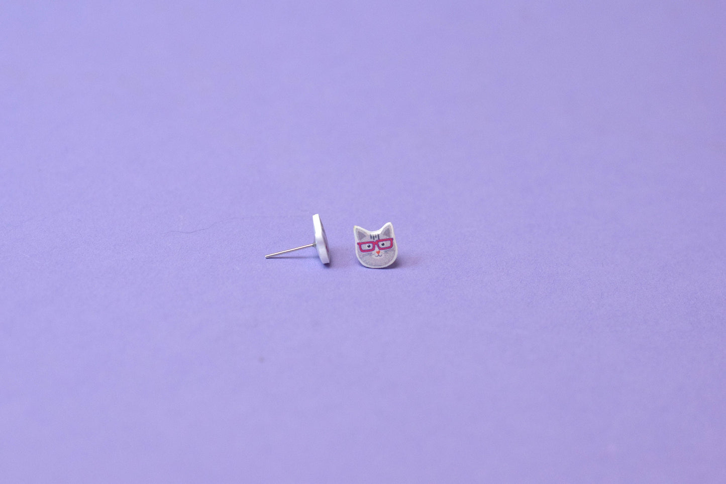 Small Glasses Cat Stud earrings, Optometry Gift, Optometrist, Eye Dr Gift, Eye, Doctor, Eye Glasses, Kids glasses gift