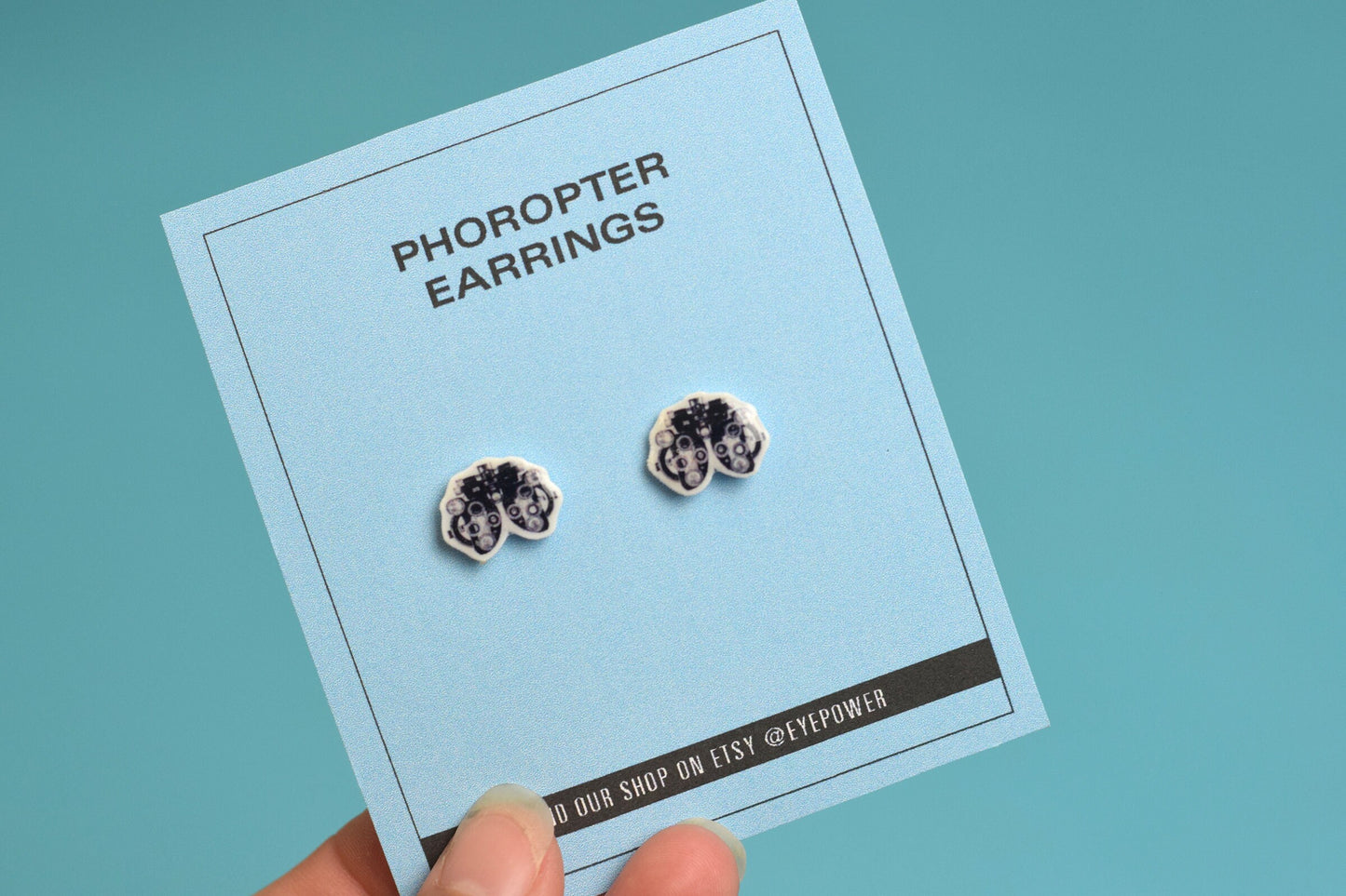 Tiny Phoropter stud earrings, Optometry Tool Earrings, Optometrist, Eye Dr Gift, Optometry Gift, Eye, Doctor, Hand made, EyePower
