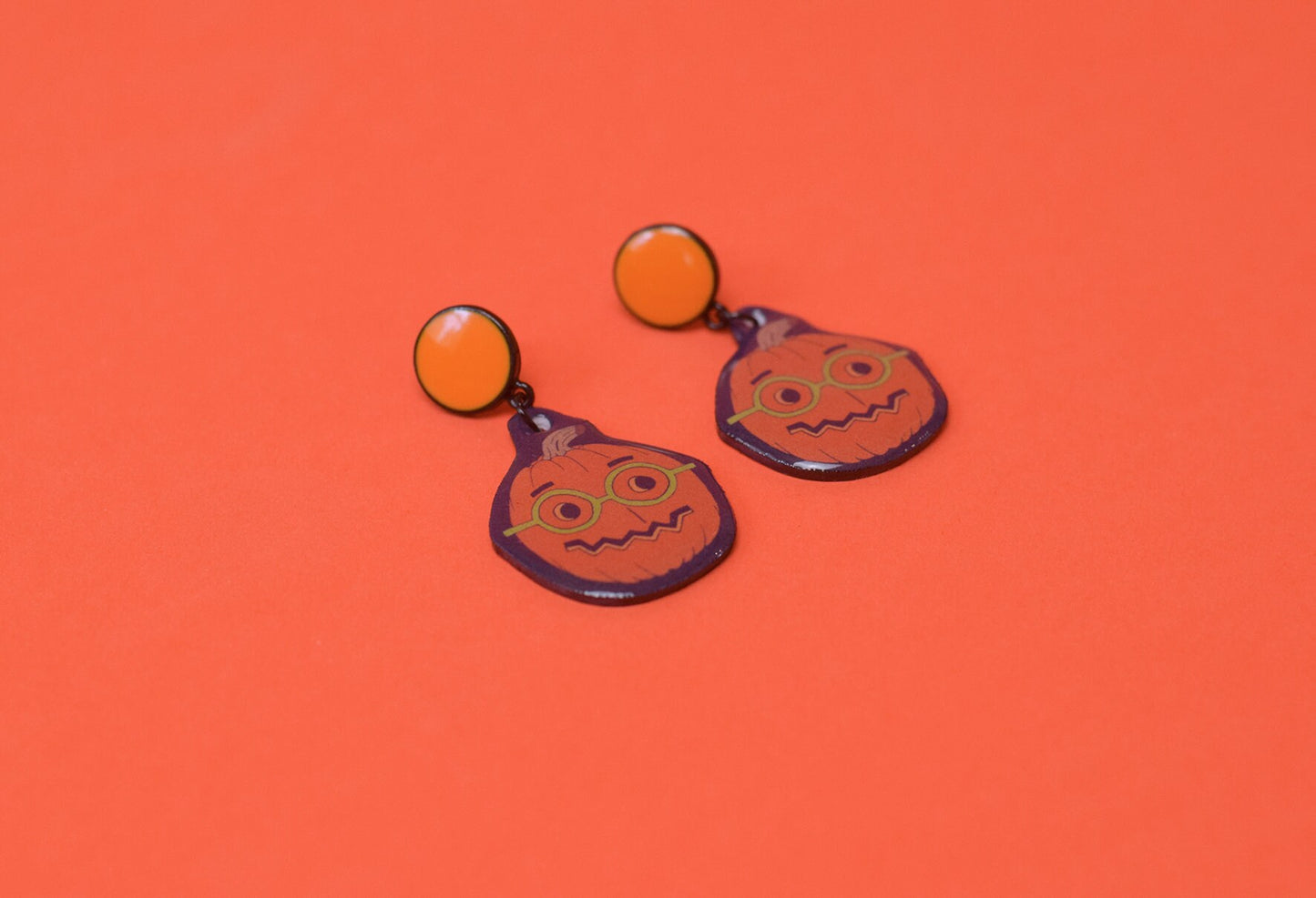 Glasses pumpkin earrings, Glasses earrings, Optometry Gift, Optometrist, Eye Dr Gift, Halloween earrings, Optometry earrings, Eye power