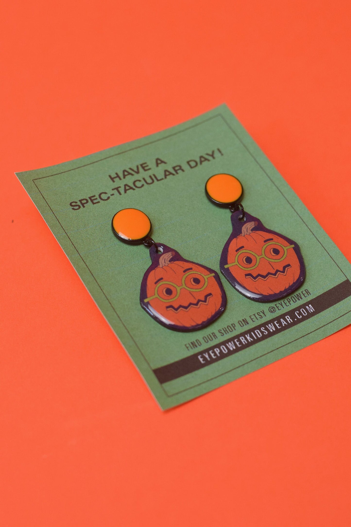 Glasses pumpkin earrings, Glasses earrings, Optometry Gift, Optometrist, Eye Dr Gift, Halloween earrings, Optometry earrings, Eye power