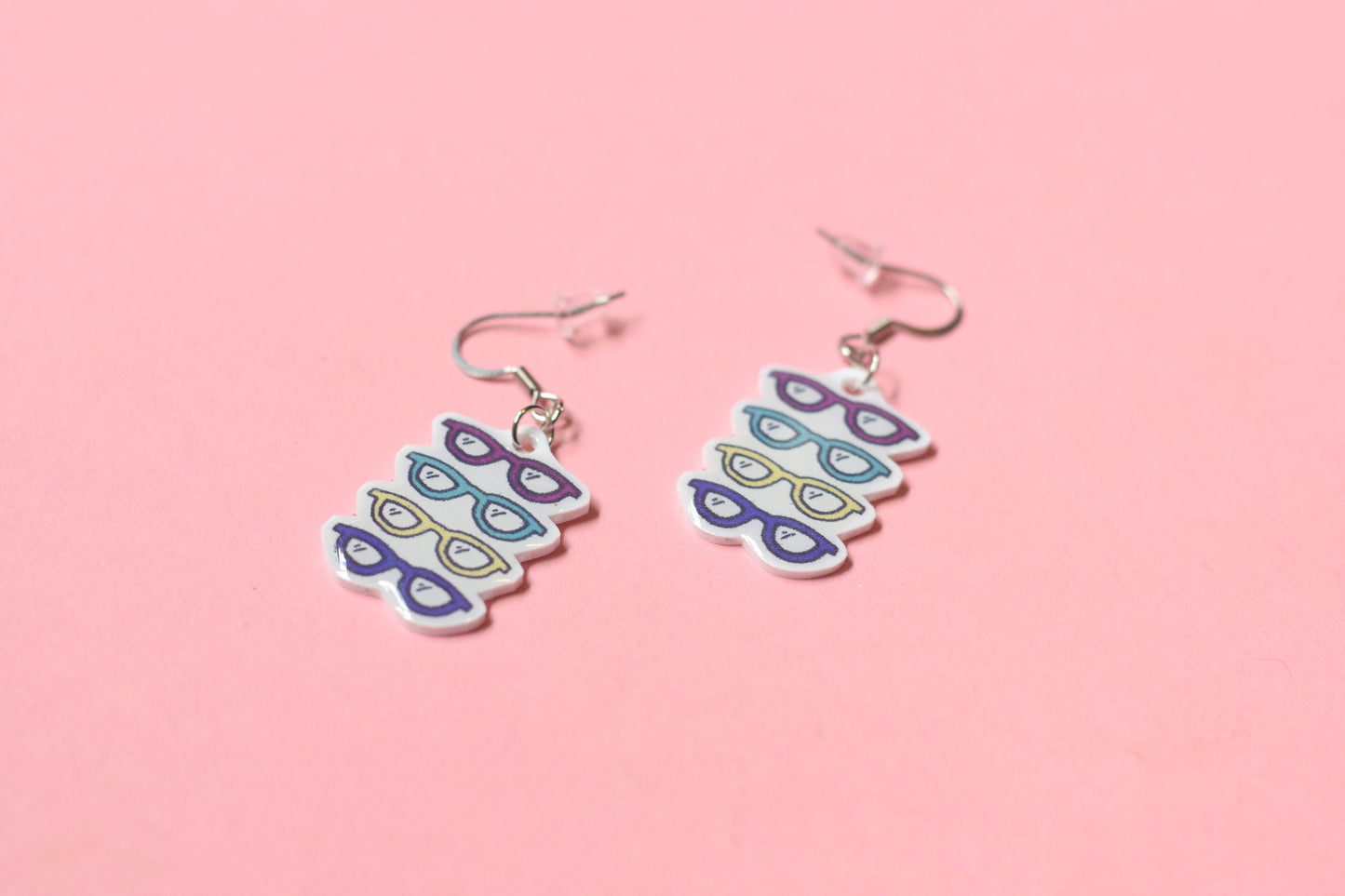 Glasses earrings, Optometry Gift, Optometrist, eye doctor,  Glasses, eye glasses, glasses jewelry, hand made