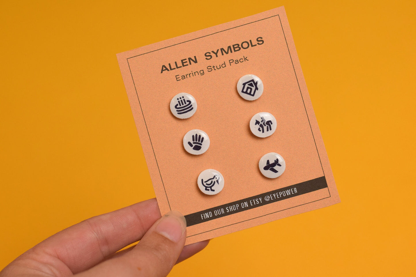 Eye Chart Earrings, Allen Eye Chart Jewelry