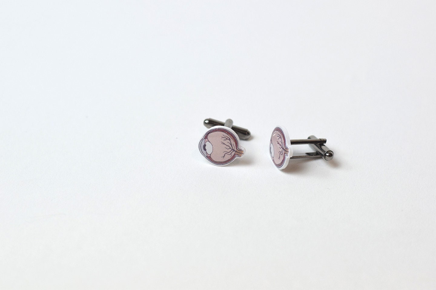 Eye anatomy Cuff Links, eye, eye anatomy jewelry, optometrist, optometry gift, Optometry Cuff links, Eye doctor, Hand made, Eye Power