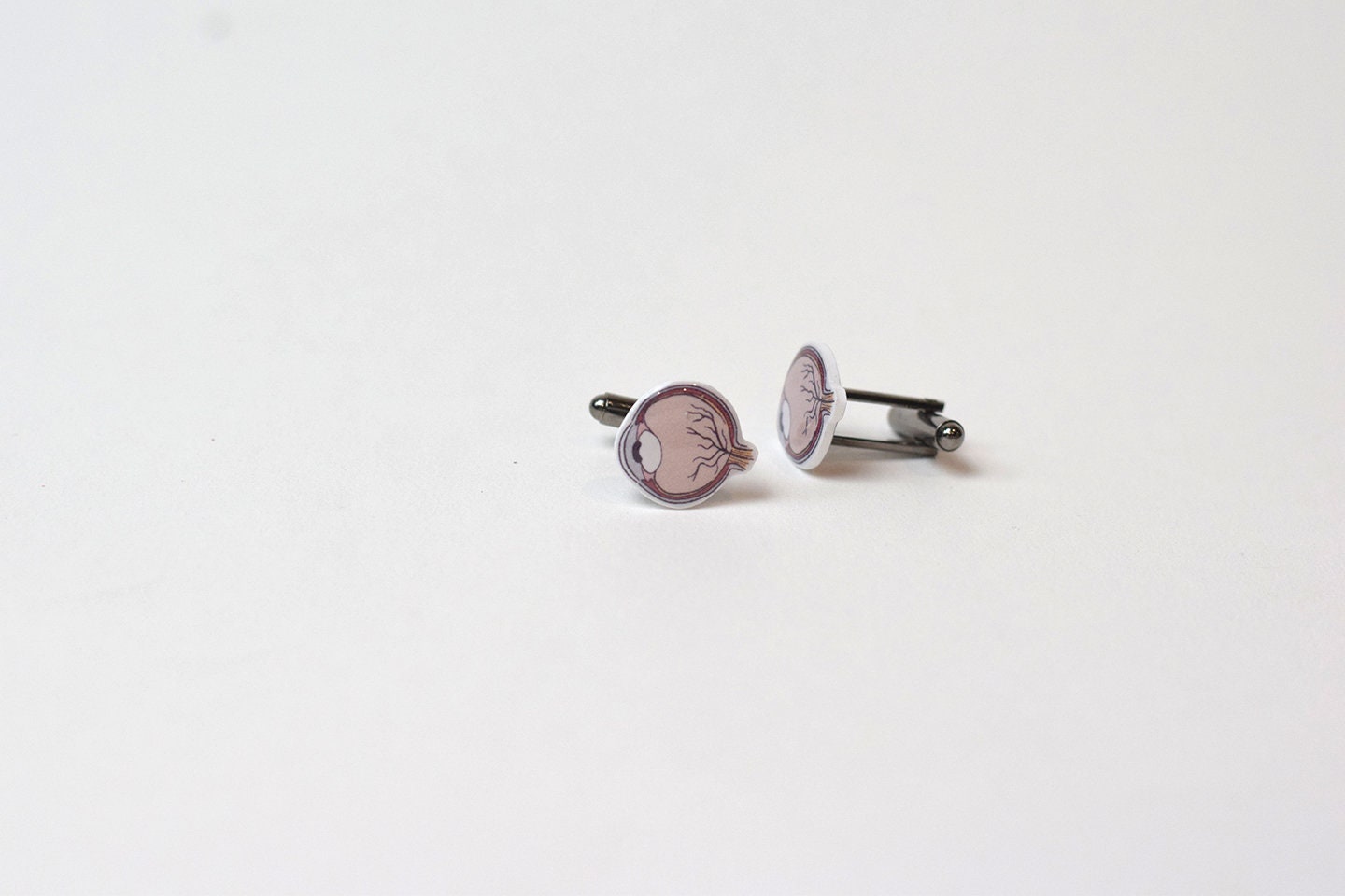 Eye anatomy Cuff Links, eye, eye anatomy jewelry, optometrist, optometry gift, Optometry Cuff links, Eye doctor, Hand made, Eye Power