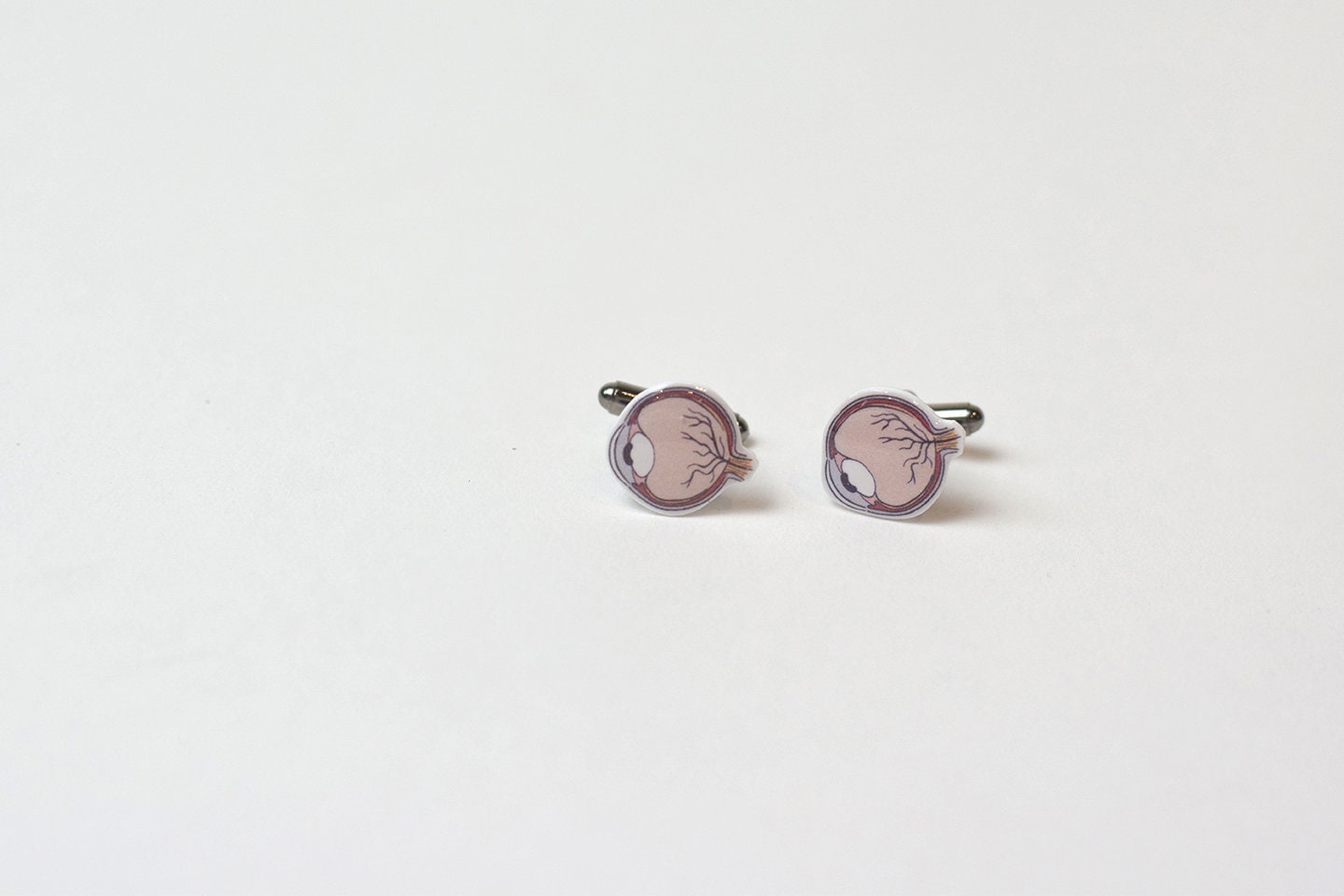 Eye anatomy Cuff Links, eye, eye anatomy jewelry, optometrist, optometry gift, Optometry Cuff links, Eye doctor, Hand made, Eye Power