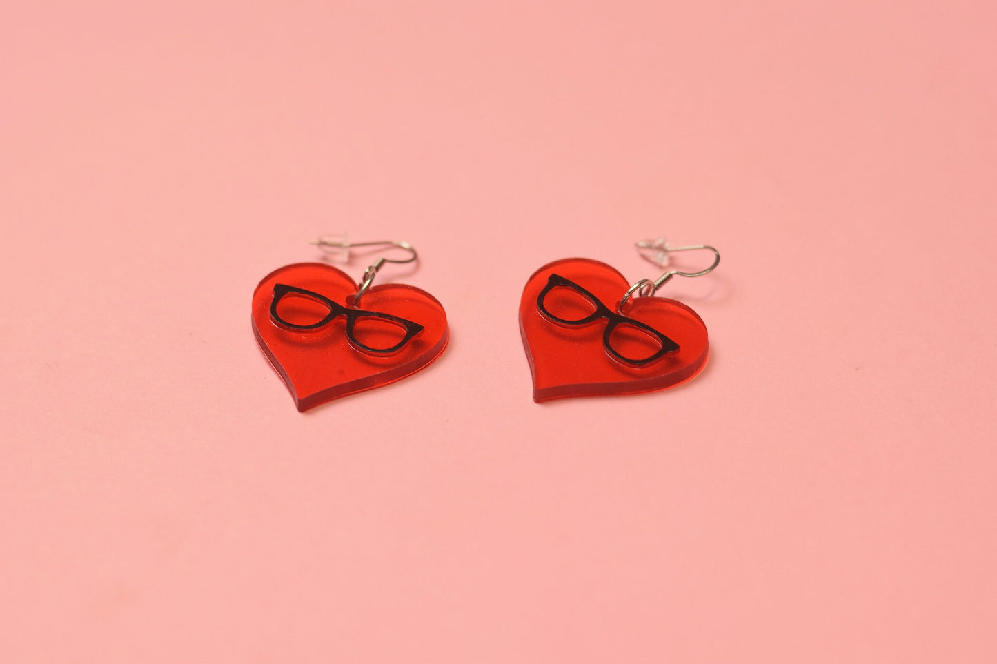 Red Heart Glasses earrings, Optometry Gift, Optometrist, Eye Dr Gift, Glasses, Glasses earrings, eye glasses earrings, glasses valentine