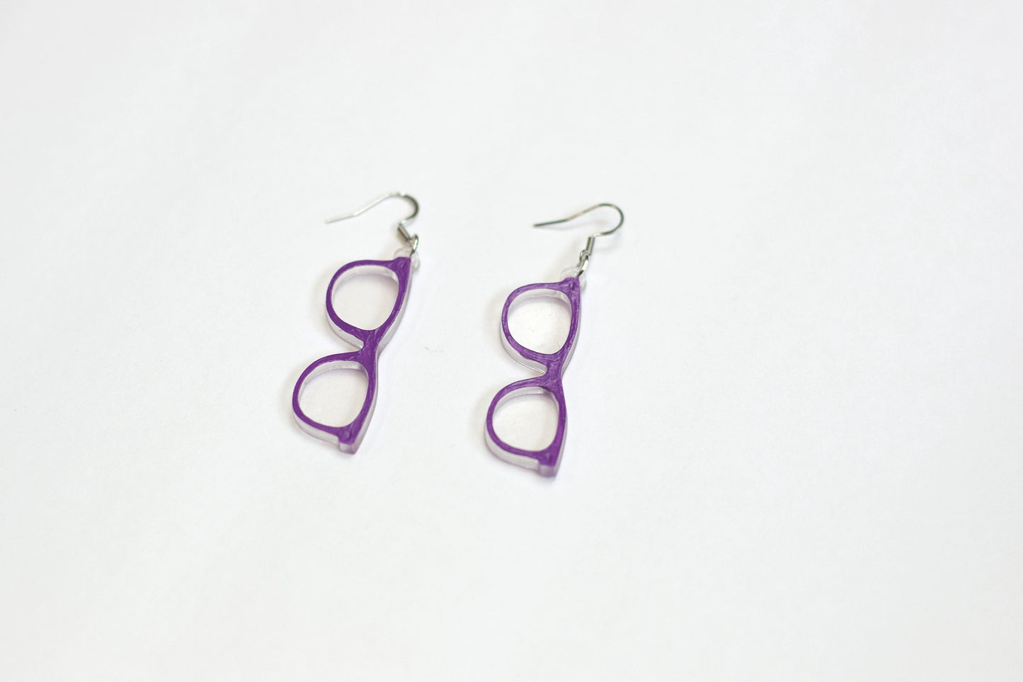 Purple Glasses earrings, Optometry Gift, Optometrist, Eye Dr Gift, Glasses, Glasses earrings, eye glasses earrings, Glasses valentine, Eye