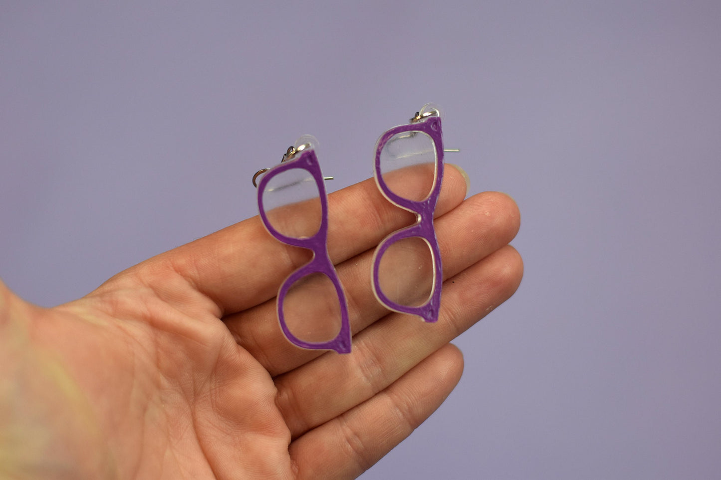 Purple Glasses earrings, Optometry Gift, Optometrist, Eye Dr Gift, Glasses, Glasses earrings, eye glasses earrings, Glasses valentine, Eye