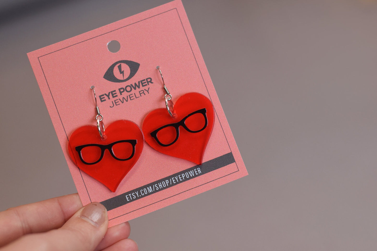 Red Heart Glasses earrings, Optometry Gift, Optometrist, Eye Dr Gift, Glasses, Glasses earrings, eye glasses earrings, glasses valentine