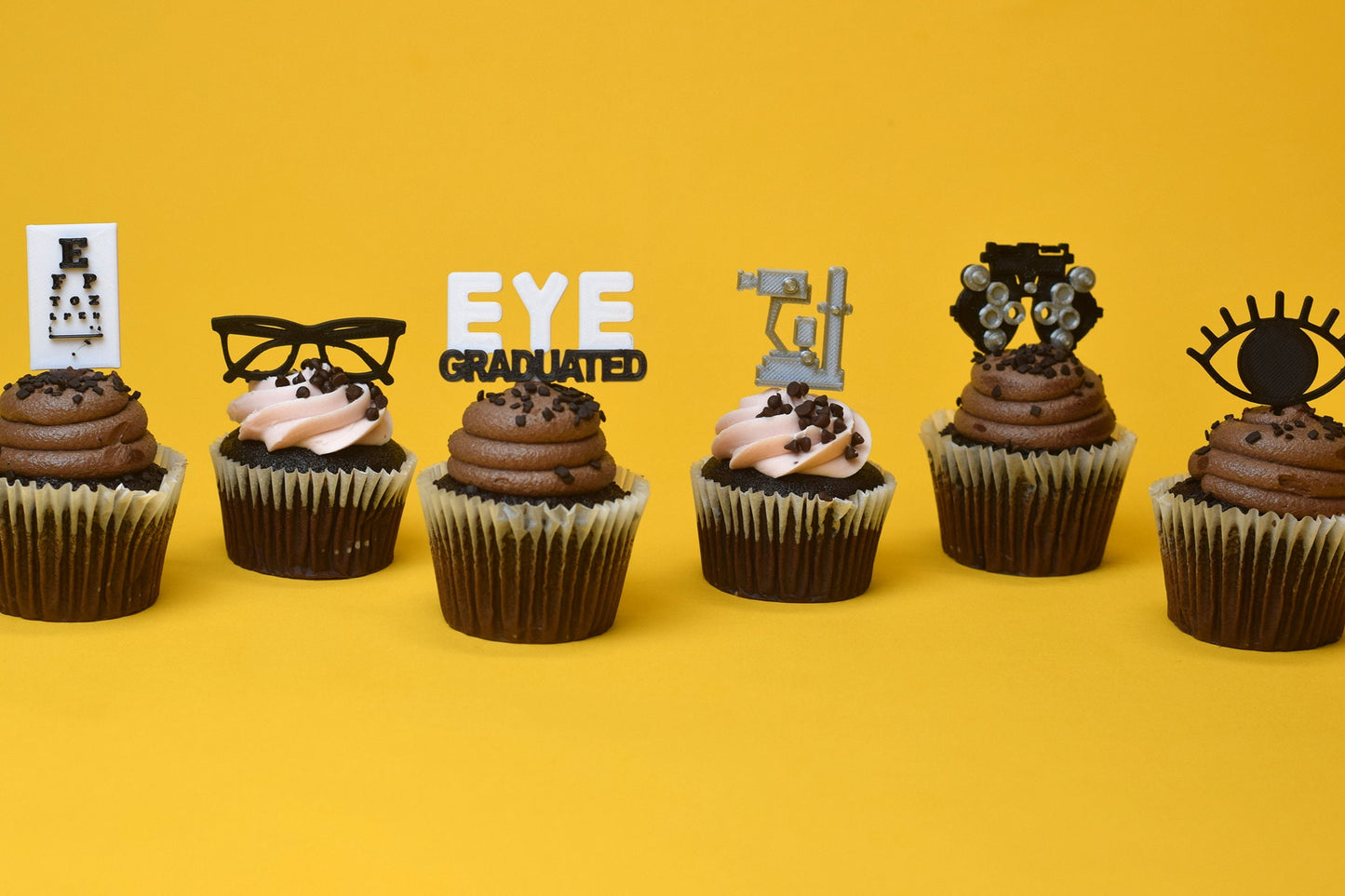 Optometry graduation Cupcake toppers, Optometry gift, Optometrist, Eye doctor, doctor cupcake topper, eye cupcake topper,  graduation