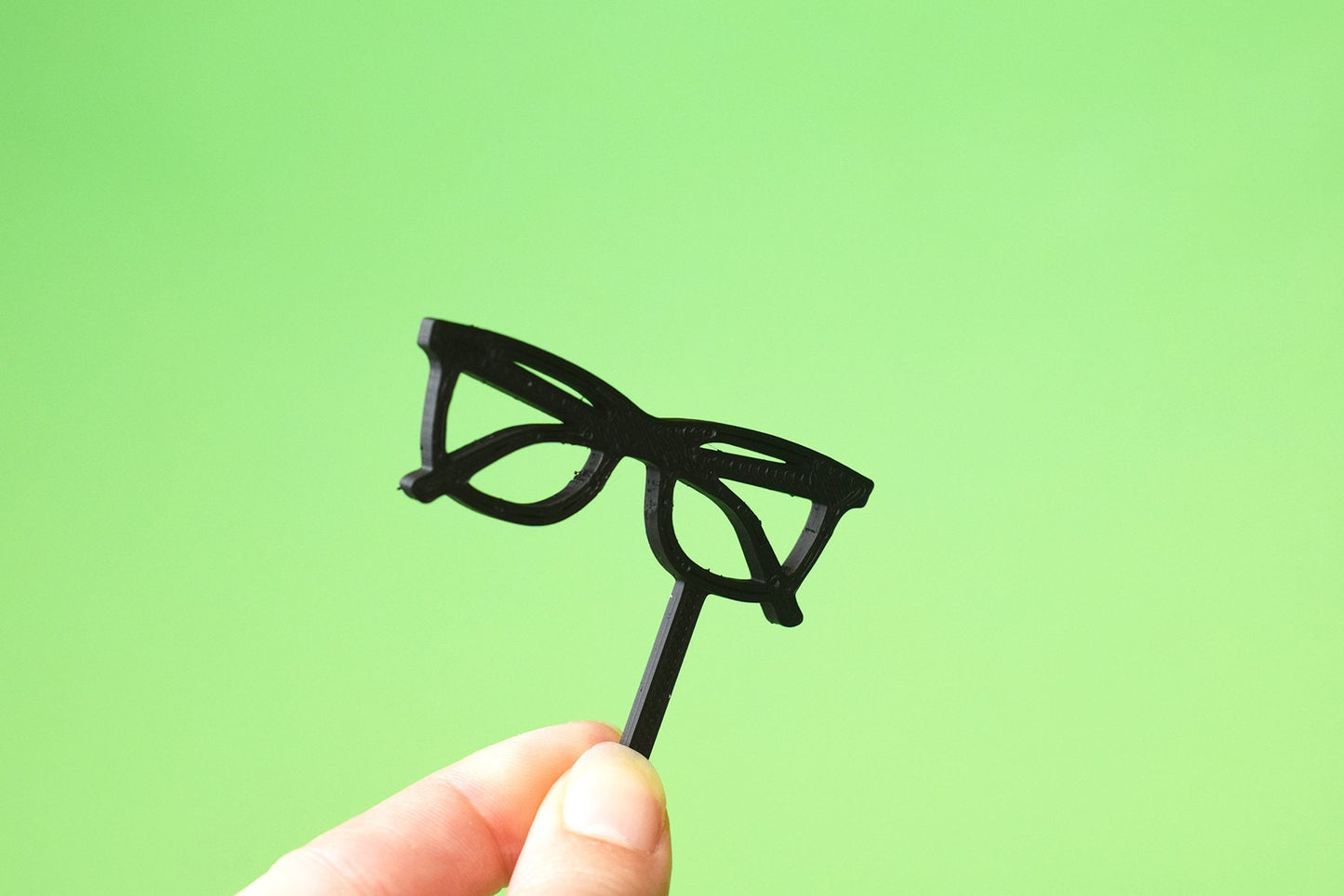 Black Glasses Cupcake toppers, Optometry gift, Glasses party