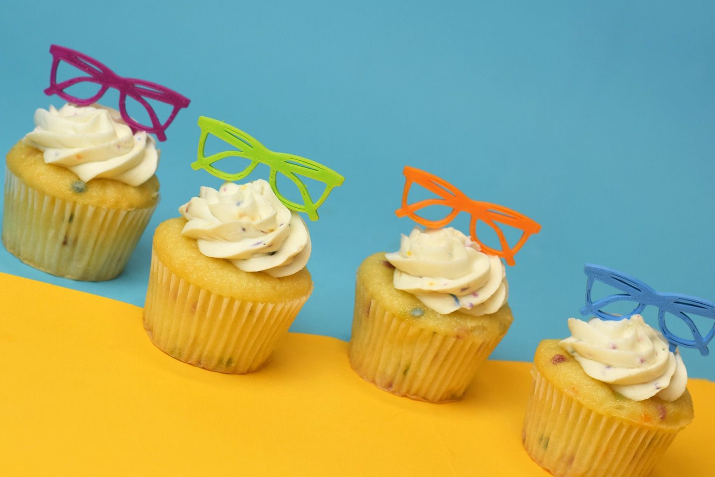 Glasses rainbow Cupcake toppers, Optometry gift, Optometrist, Eye doctor, doctor cupcake topper, Optical cupcake topper,  graduation, Eye