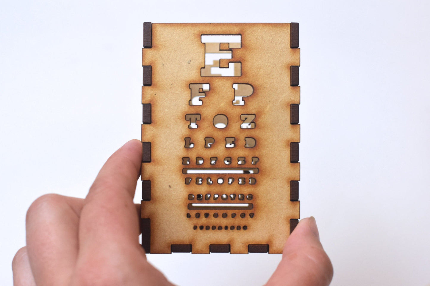 Wood Snellen Eye Chart Pen Holder, Optometry pen holder, Optometry gift, Optometrist, Eye doctor gift, Eye chart, eye pen holder, Eye Power