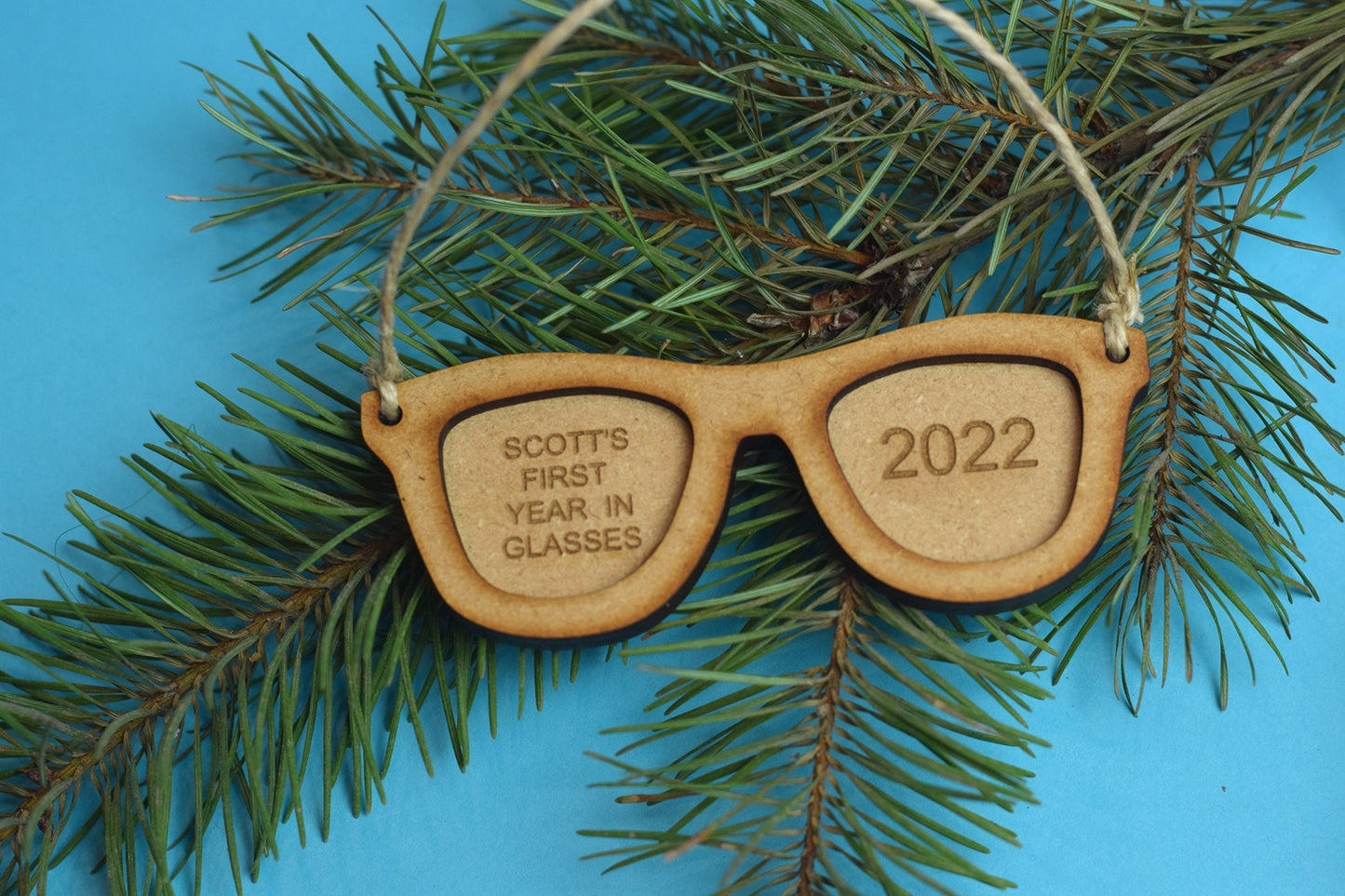 Custom glasses ornament, Kids glasses gift,  eye glasses gift, Amblyopia gift, Optometry ornament, Optometry gift, congenital cataract, Eye