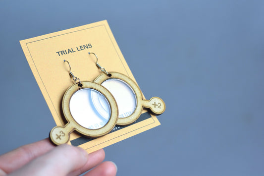 Trial lens earrings, Optometry Gift, Optometrist, Eye Dr Gift, Optometry earrings, Glasses earrings, eye earrings, Glasses gift, Eye power