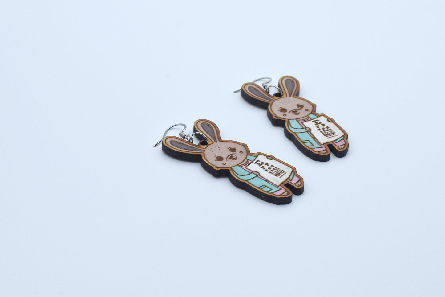 Easter optometry earrings, Optometry Gift, Optometrist, Eye, Doctor, Eye chart, Snellen eye chart, eye chart bunny, eye chart pin, eye power