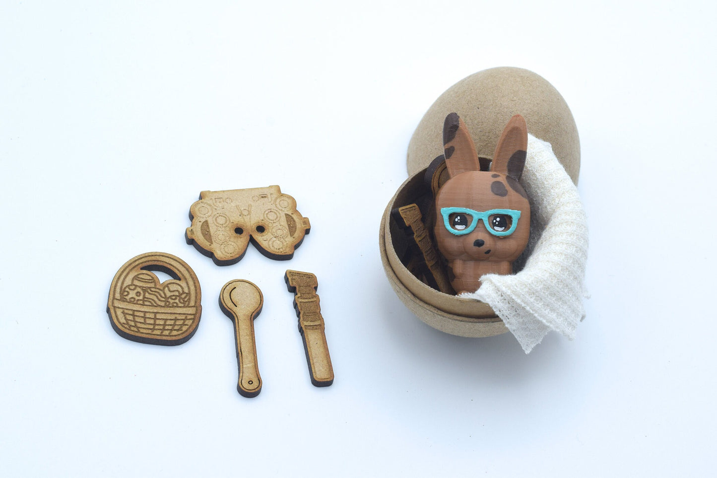 Glasses Easter Bunny egg, Stuffed Easter egg, Optometry Gift, glasses gift, Optometrist, Kids eye glasses bunny, glasses bunny eye power